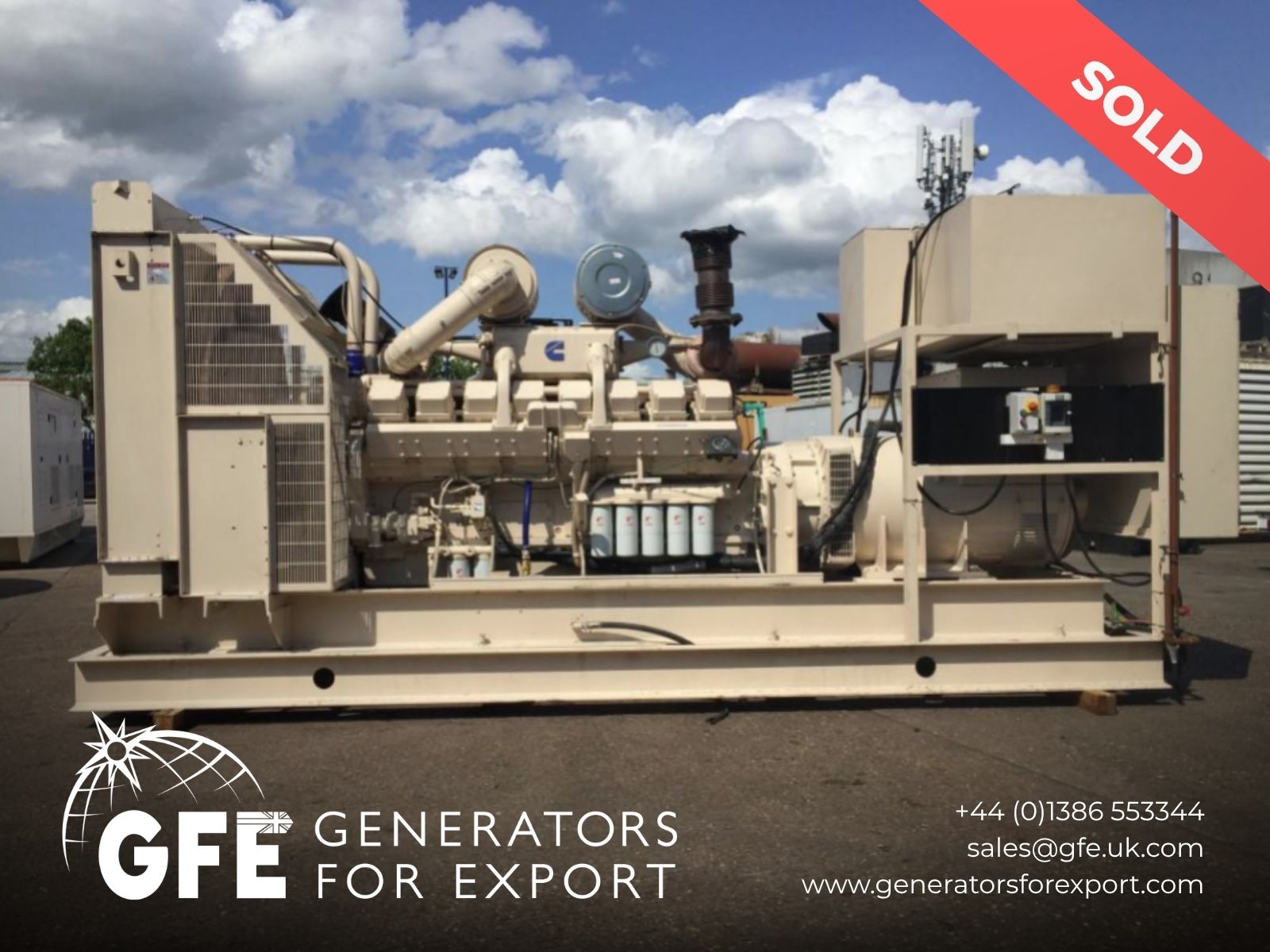 1000KVA Broadcrown Cummins used generator