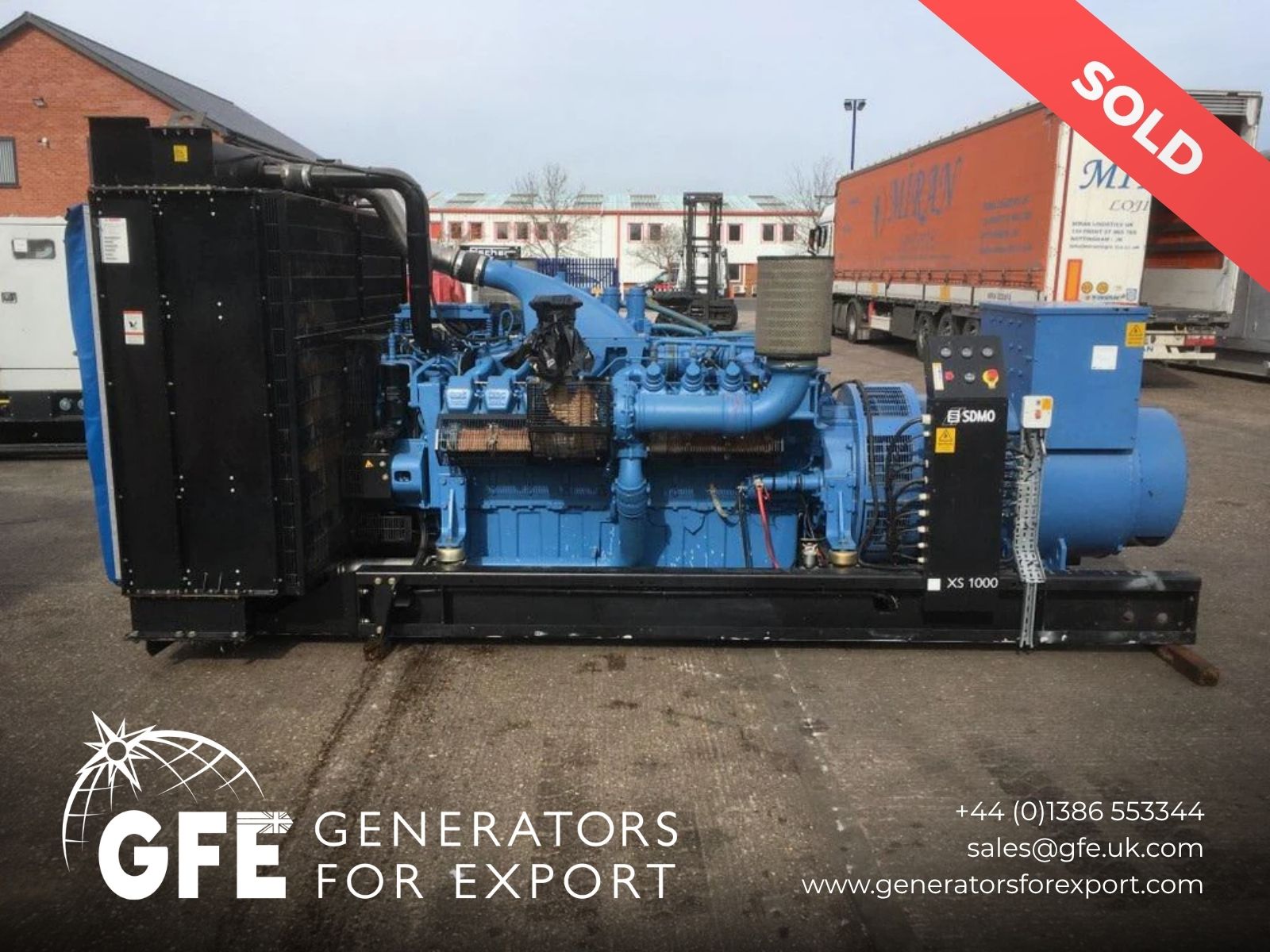 1000KVA SDMO MTU used generator