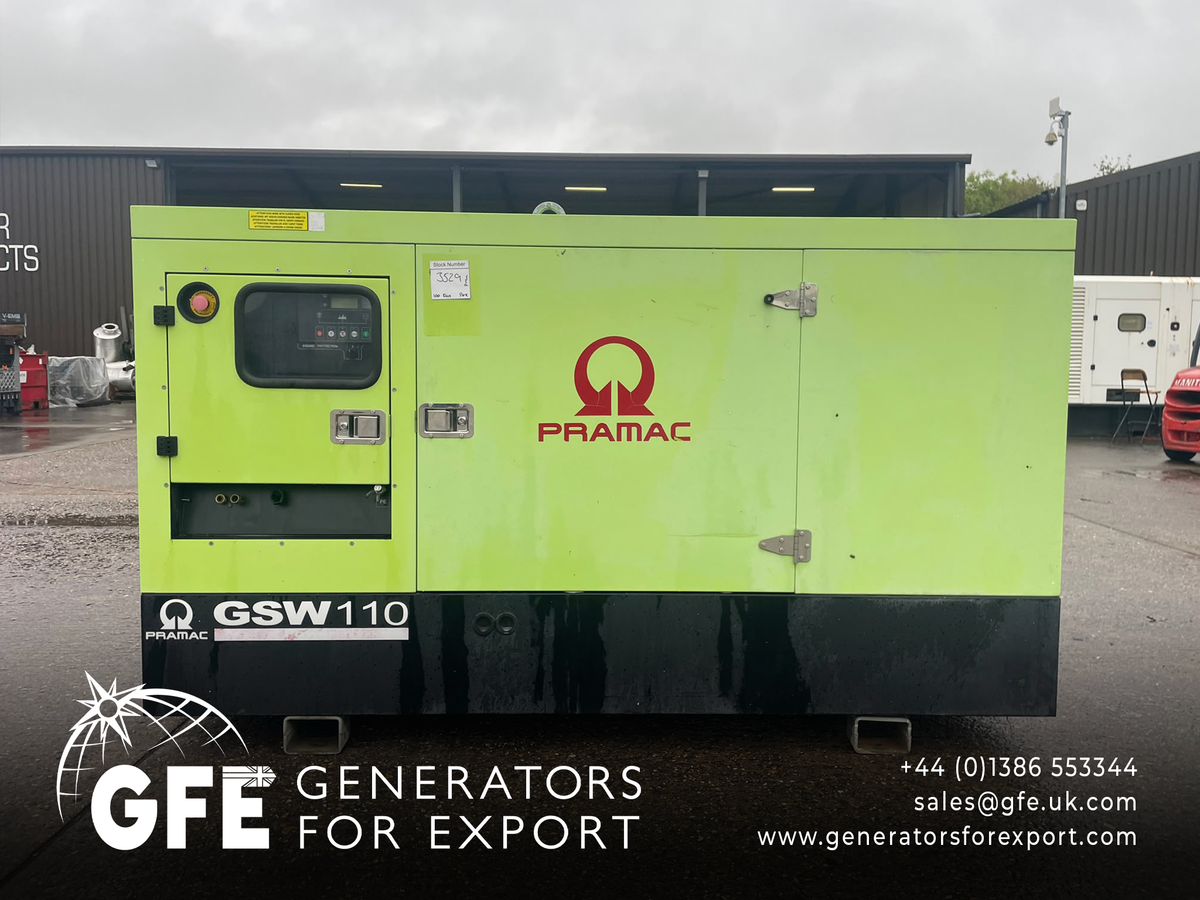 100kVA Pramac SU101TPSW0F Perkins 1104C-44TA Canopied Used Generator