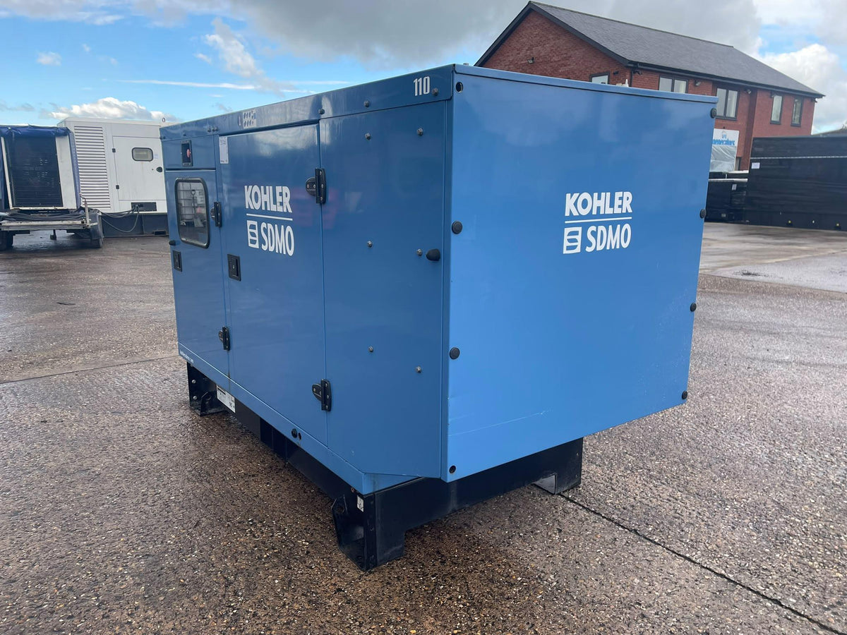 100kVA SDMO J110K John Deere 4045HF120 Canopied Used Generator