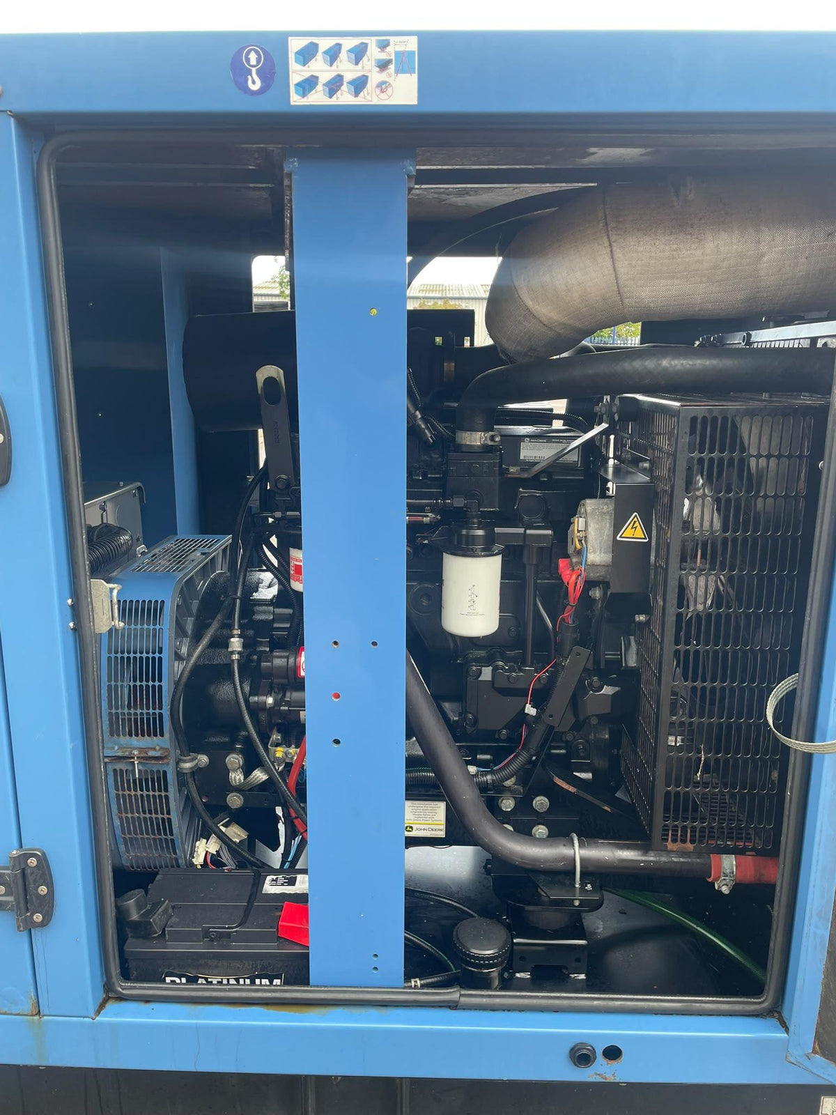 100kVA SDMO J110K John Deere 4045HF120 Canopied Used Generator