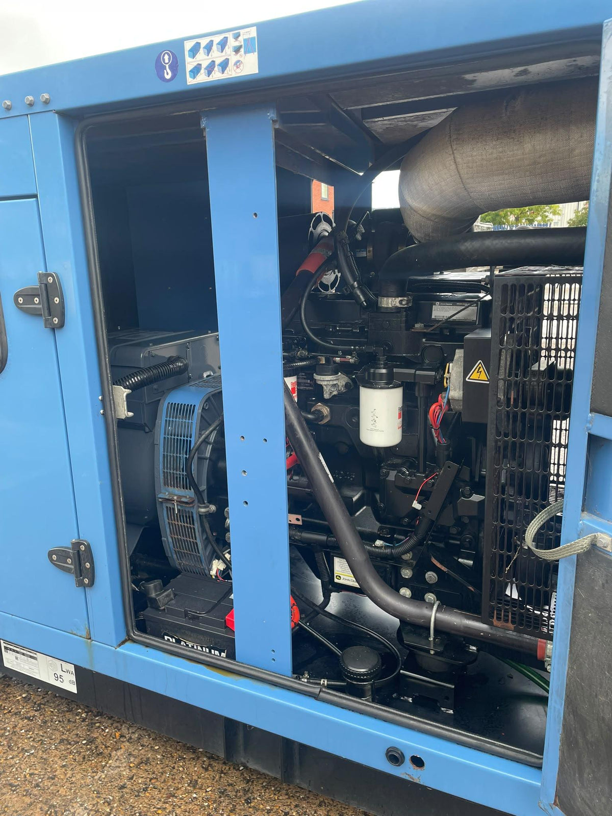 100kVA SDMO J110K John Deere 4045HF120 Canopied Used Generator