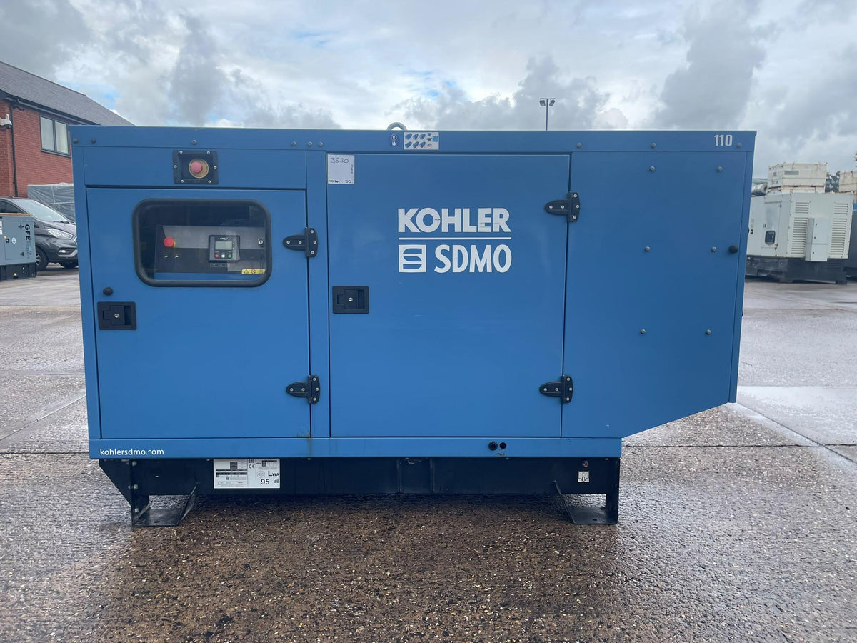 100kVA SDMO J110K John Deere 4045HF120 Canopied Used Generator