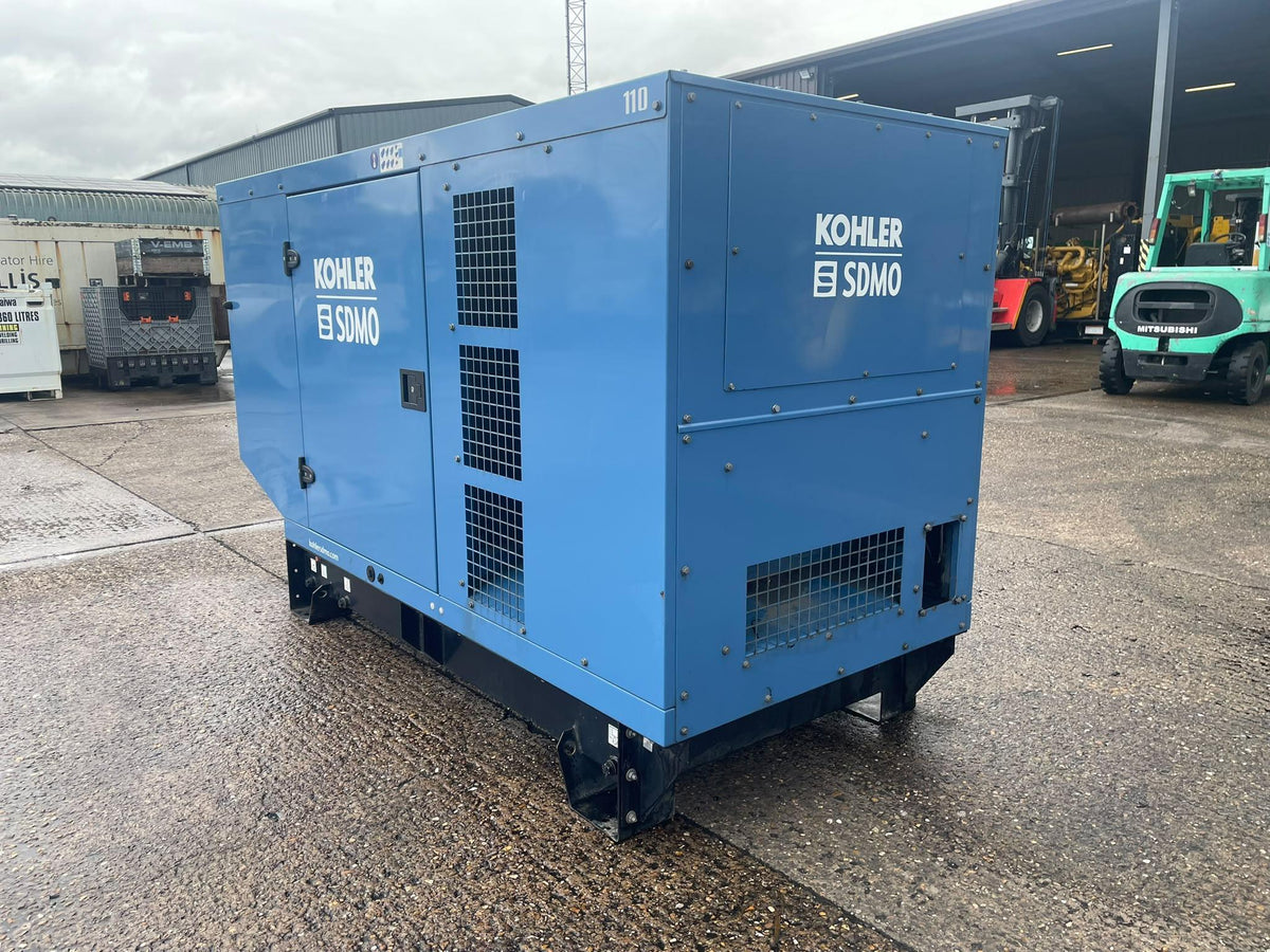 100kVA SDMO J110K John Deere 4045HF120 Canopied Used Generator