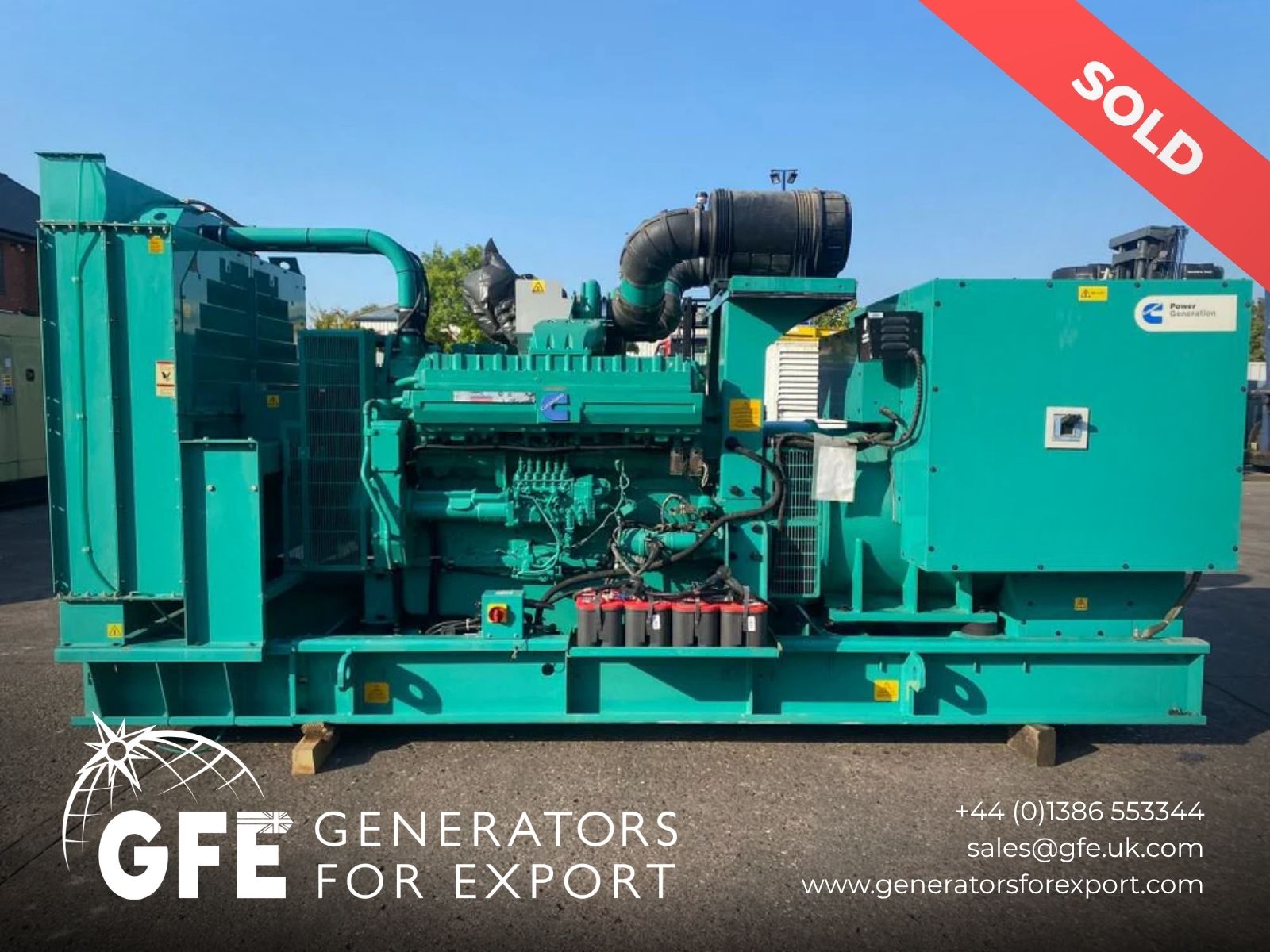 1040KVA Cummins Power Generation Cummins used generator