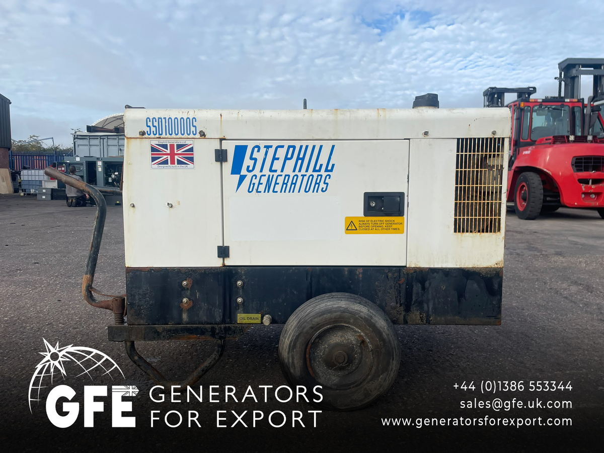 10kVA Stephill Generators SSD10000S Kubota D722 Canopied Used Generator