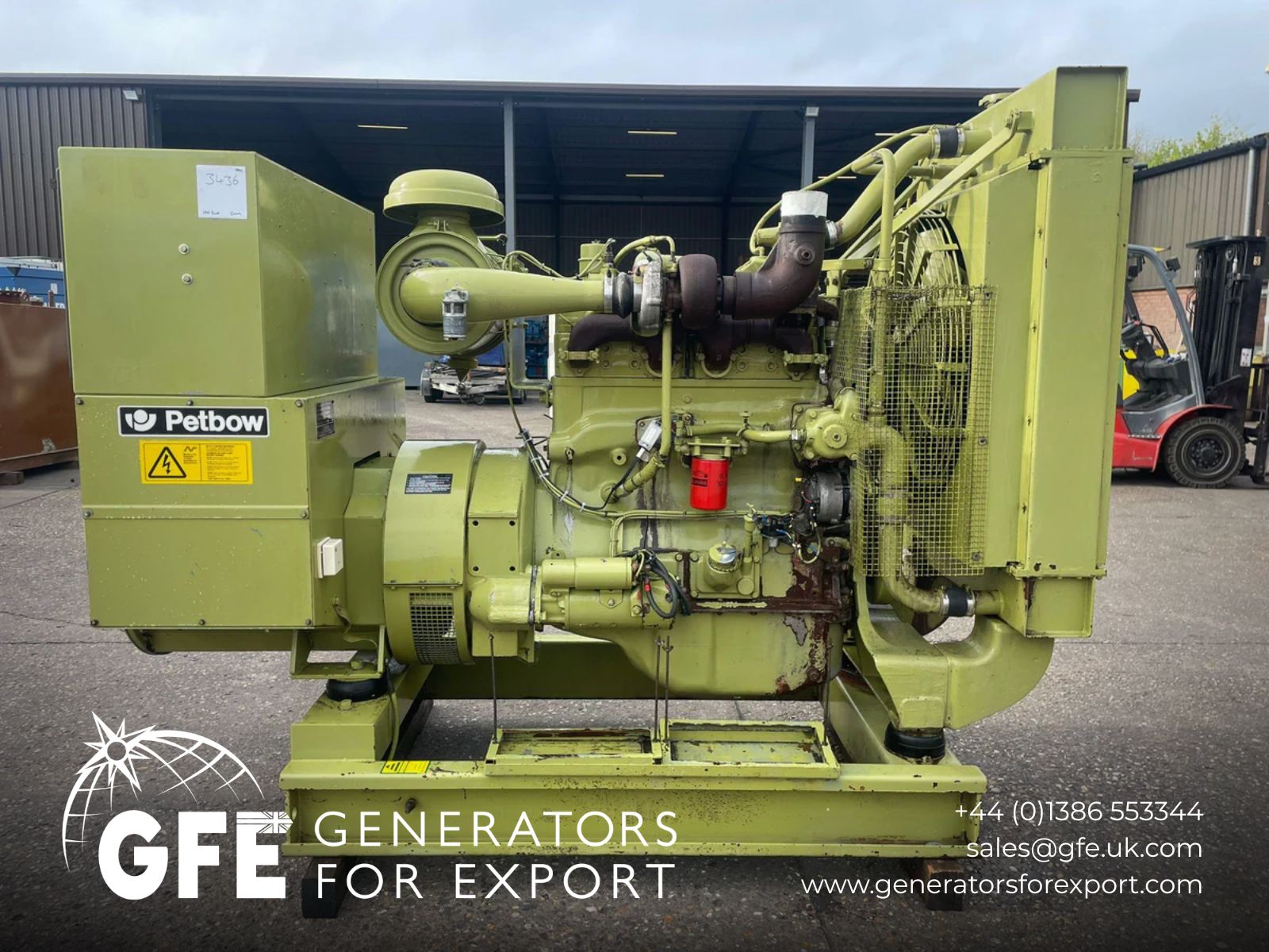 110kVA Petbow MFCY82A Cummins NT495PG180 Open Used Generator