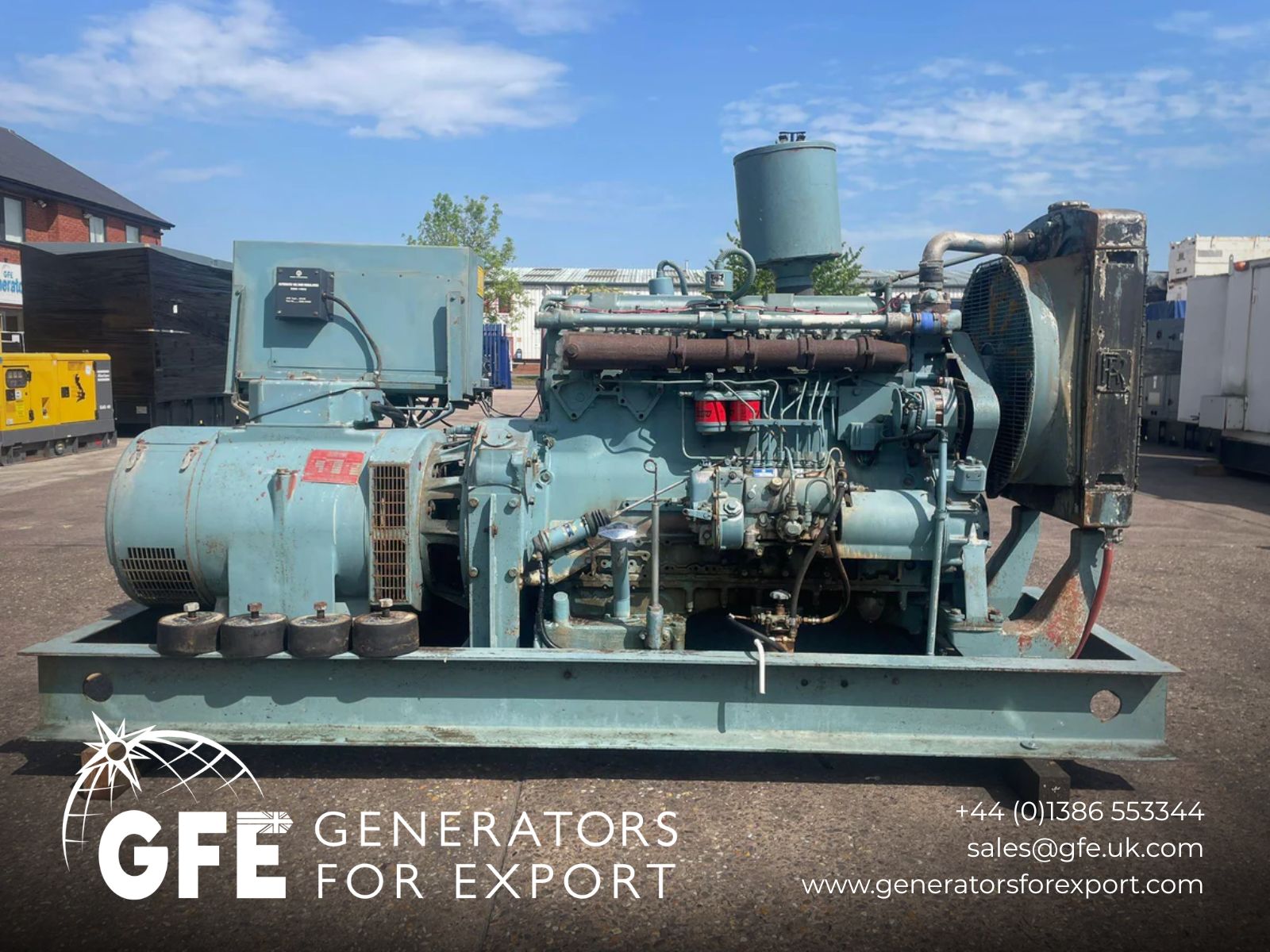 137.5kVA Dawson Keith Rolls Royce C6NFL Open Used Generator