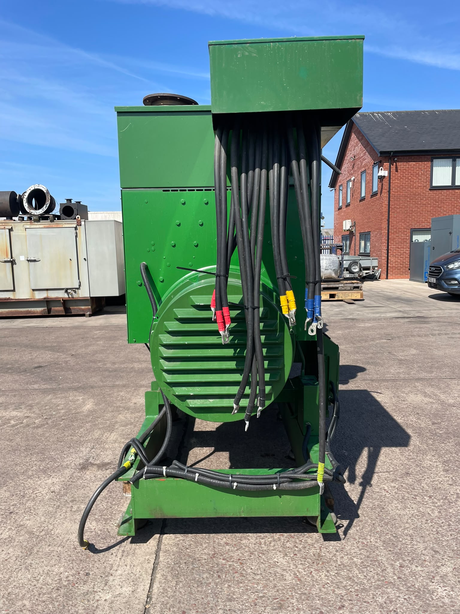 1650kVA Puma Power 1AMHR1500DP used diesel generator with Perkins 4012-TAG2A engine, left end view