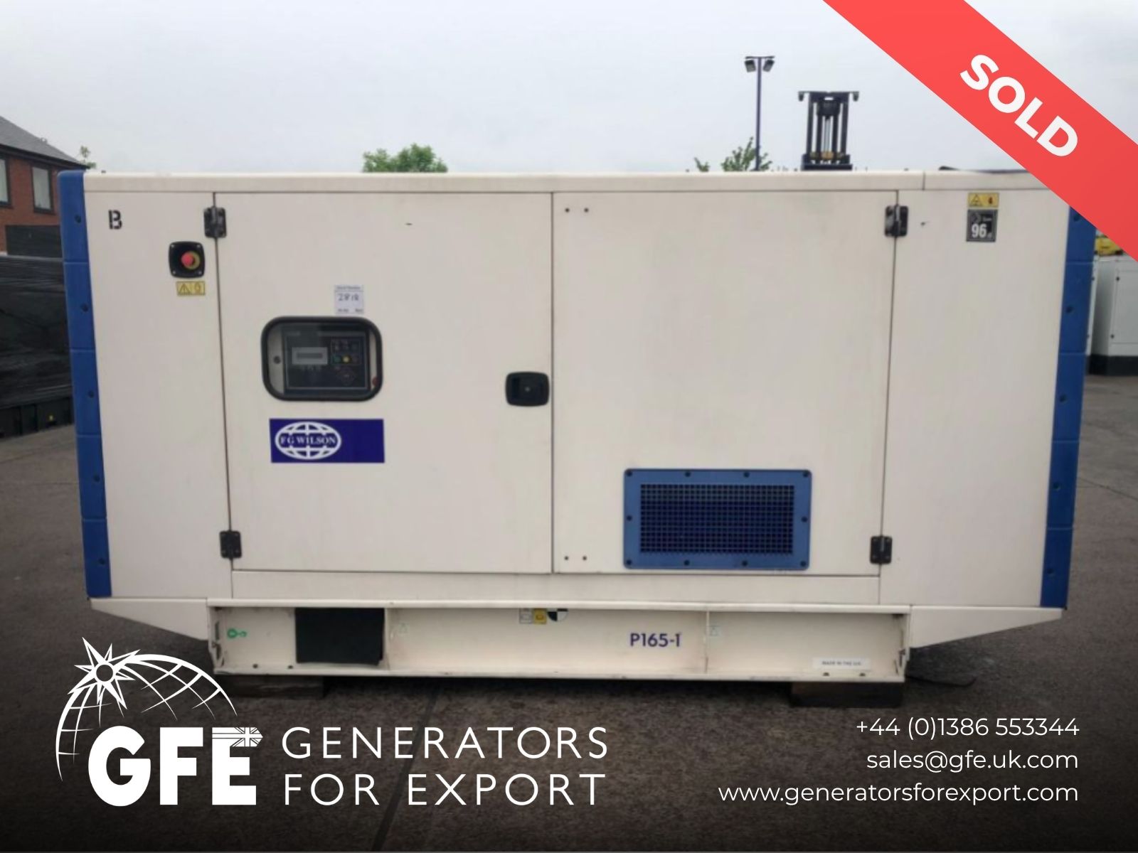 165kVA FG Wilson Perkins used generator