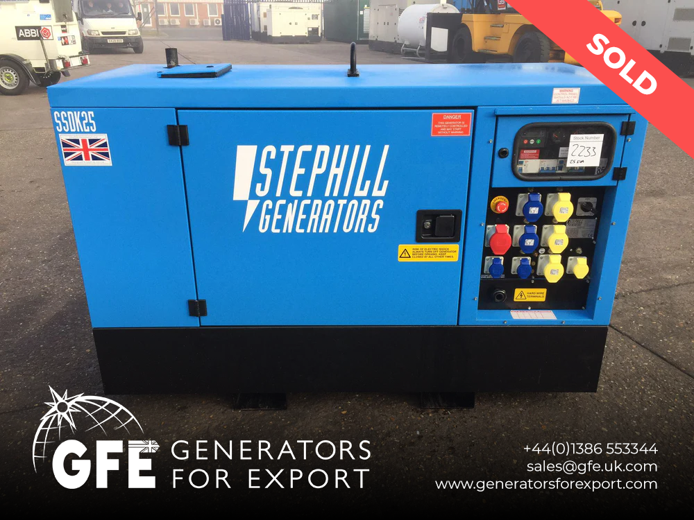 25KVA Stephill Kubota used generator