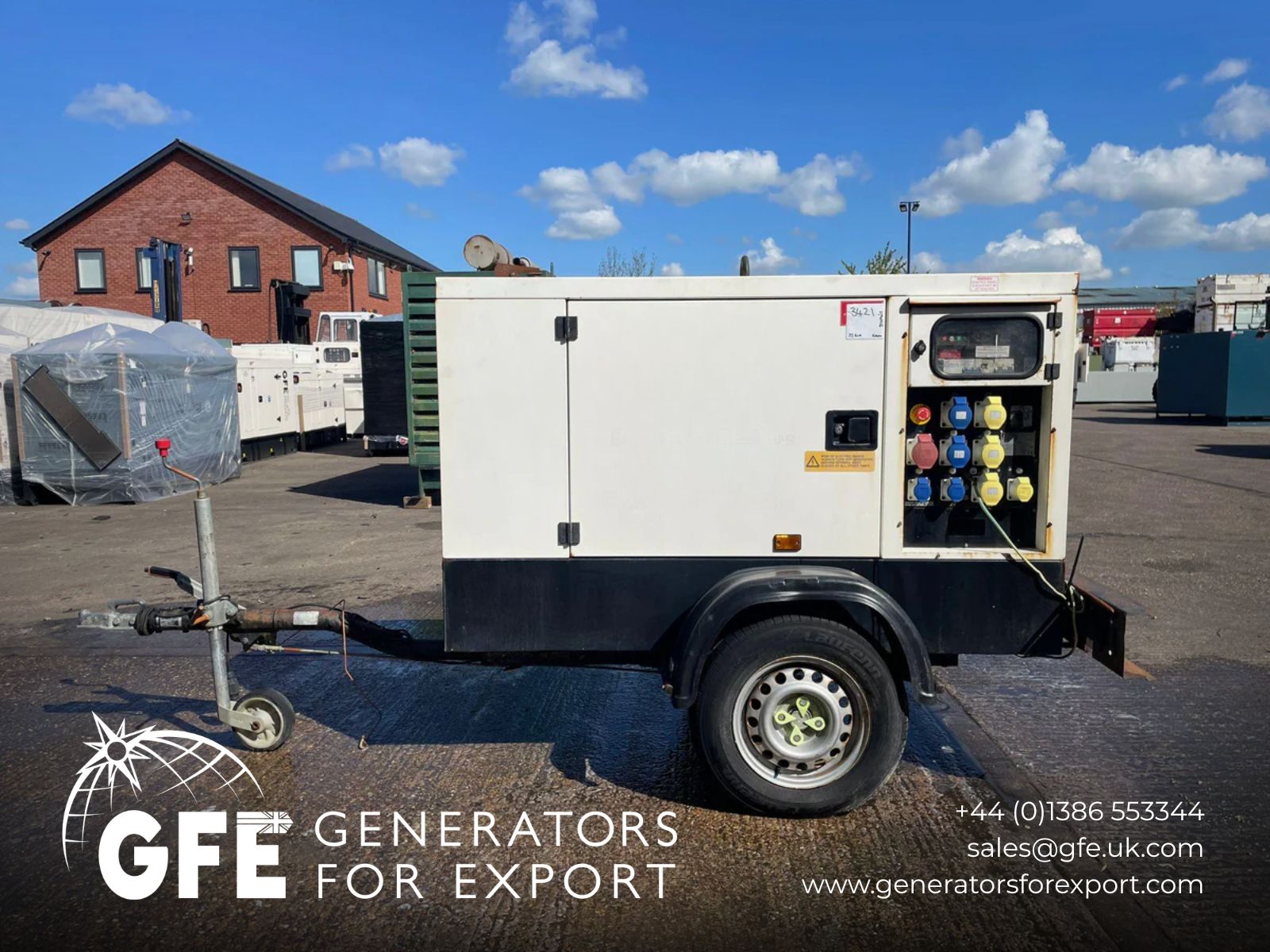22kVA Stephill SSDK20 Kubota V2203 Trailerised Used Generator