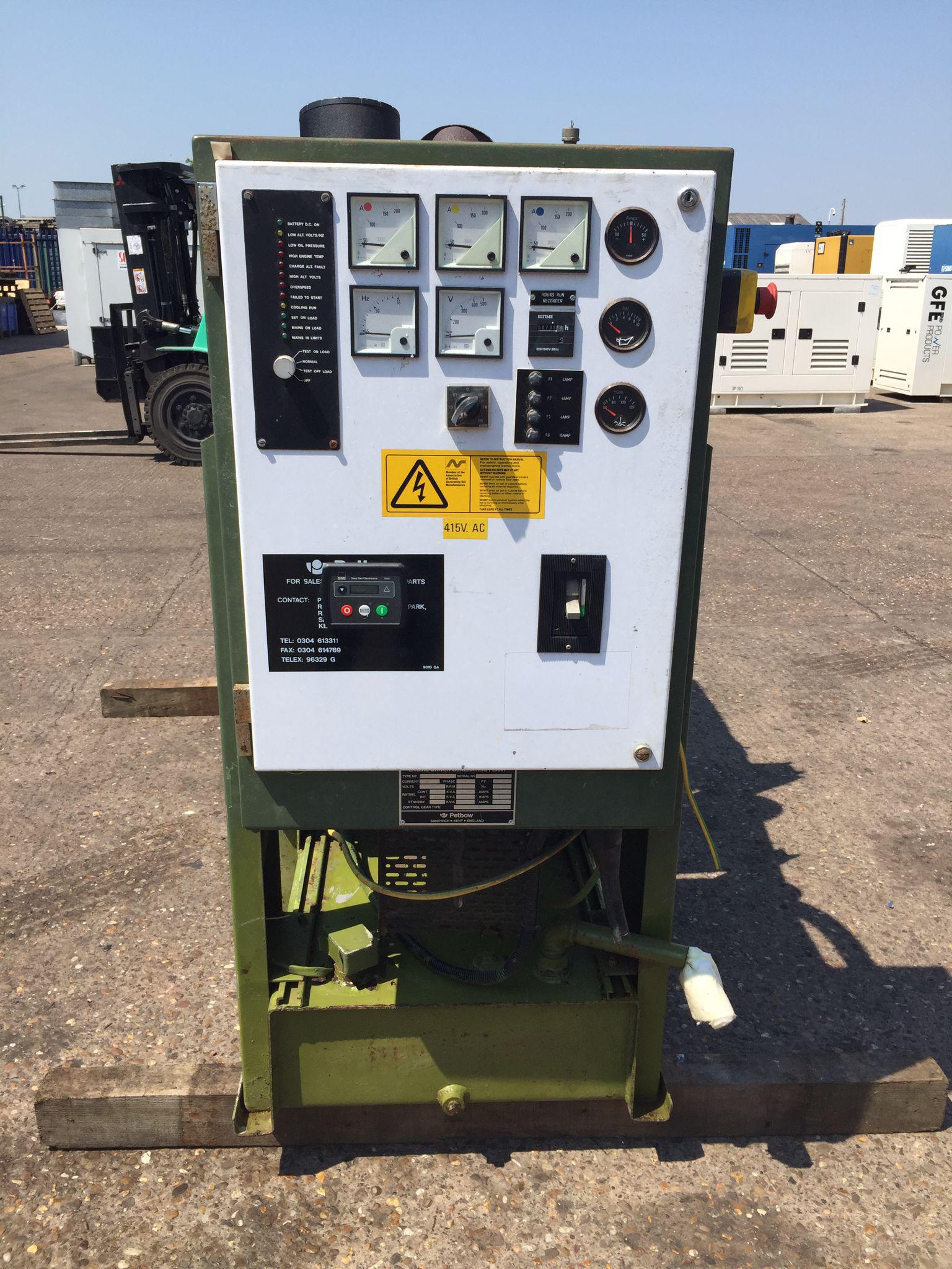 80KVA Petbow Iveco used generator