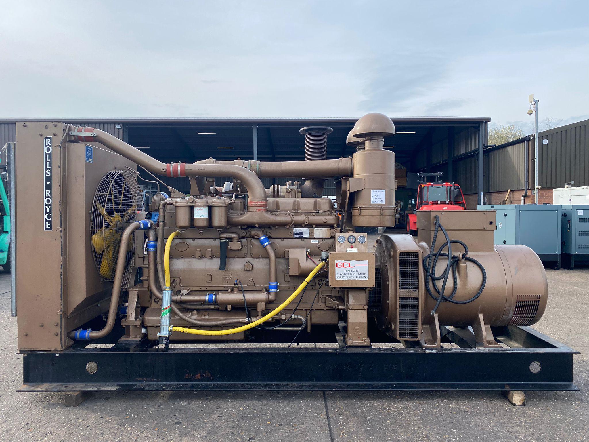 312KVA GCL Rolls Royce used generator