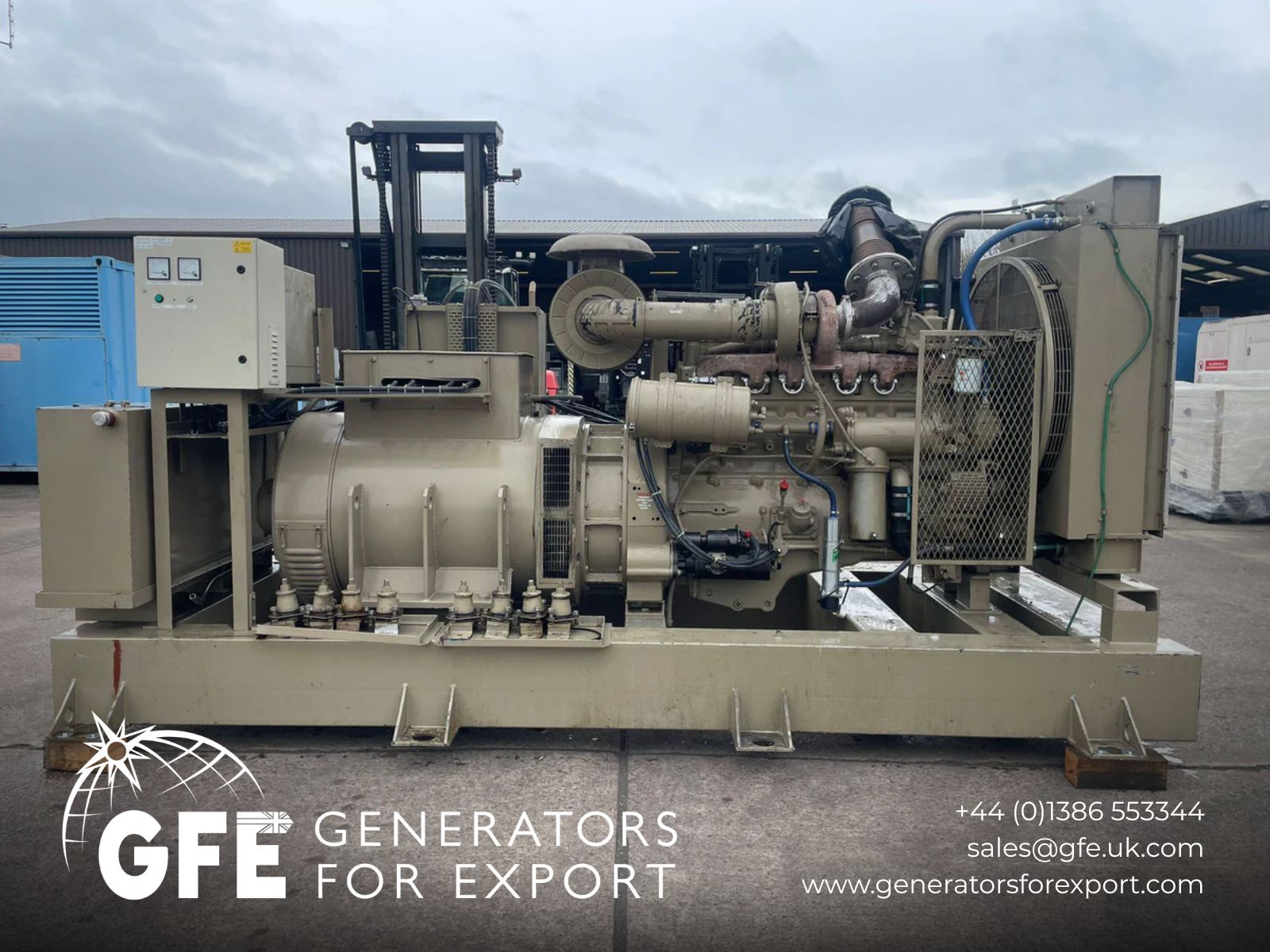300kVA Dale Cummins NTA855G Open Used Generator