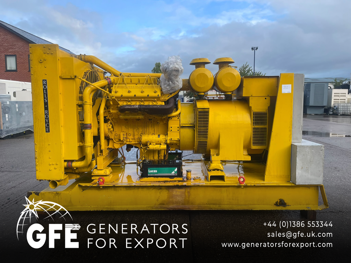 312kVA Powermaker RV312 Rolls Royce/Perkins C8TCA Open Used Generator