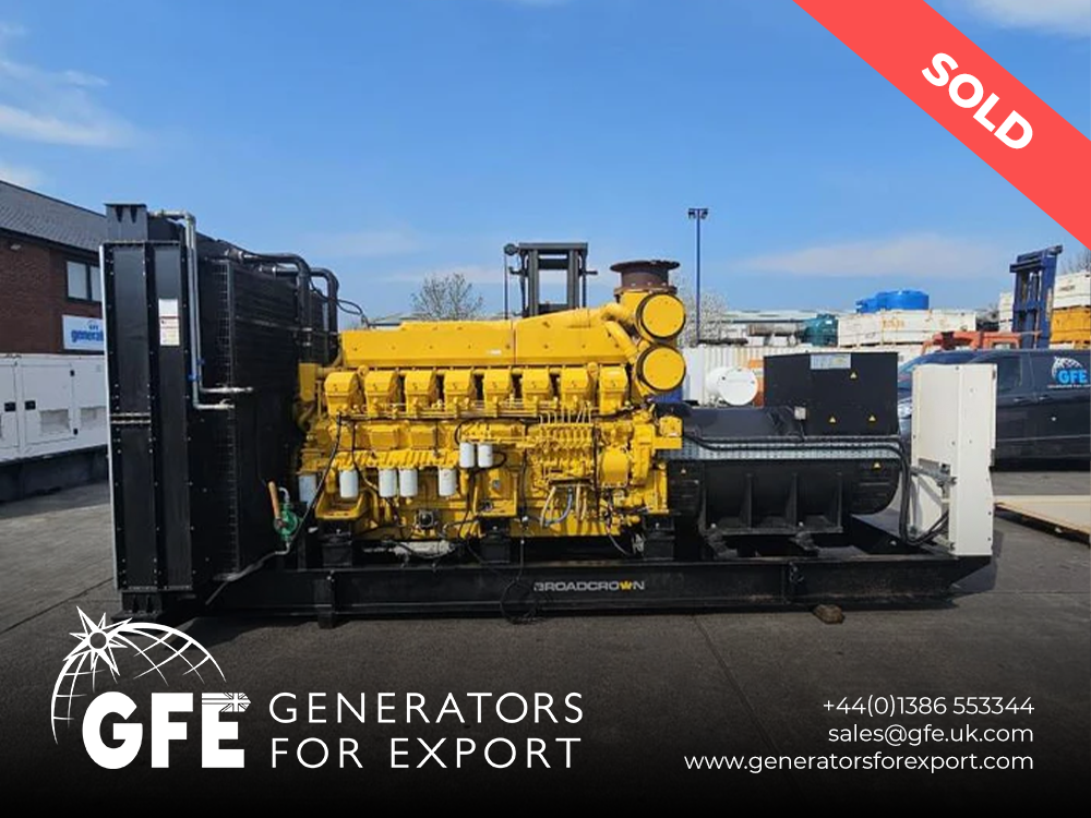 2200kVA Broadcrown Mitsubishi used generator