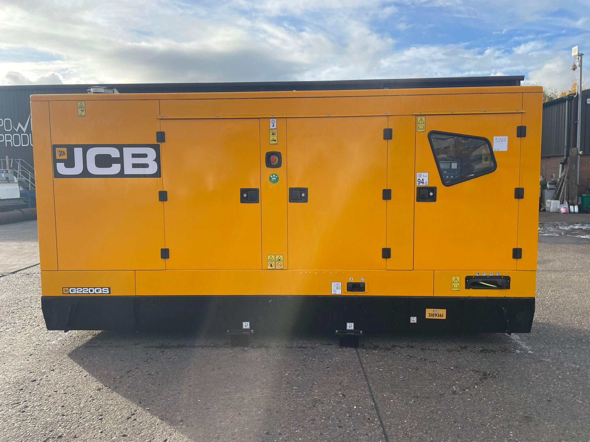 220kVA JCB used generator