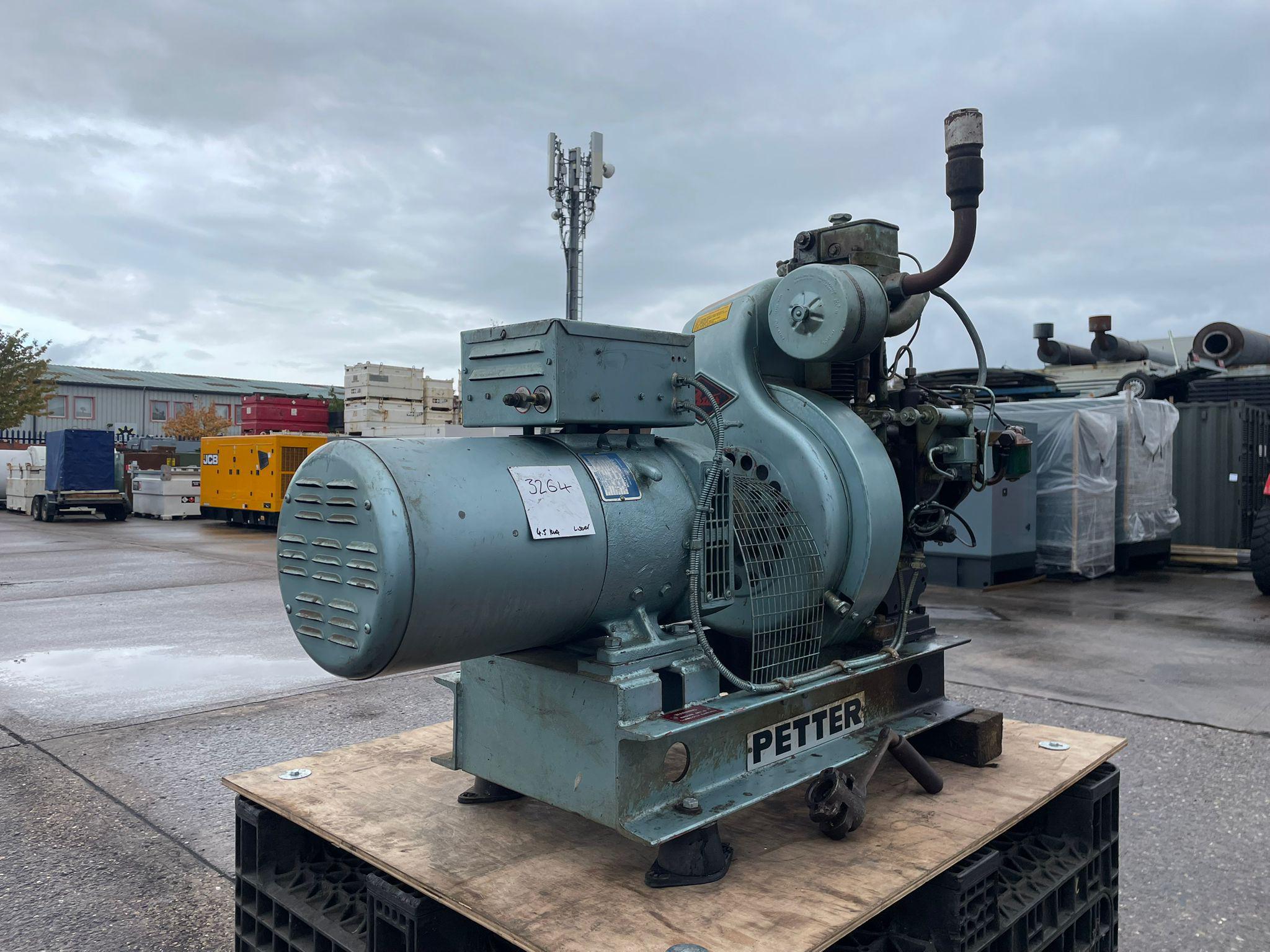 5kVA Lister Petters Petter used generator