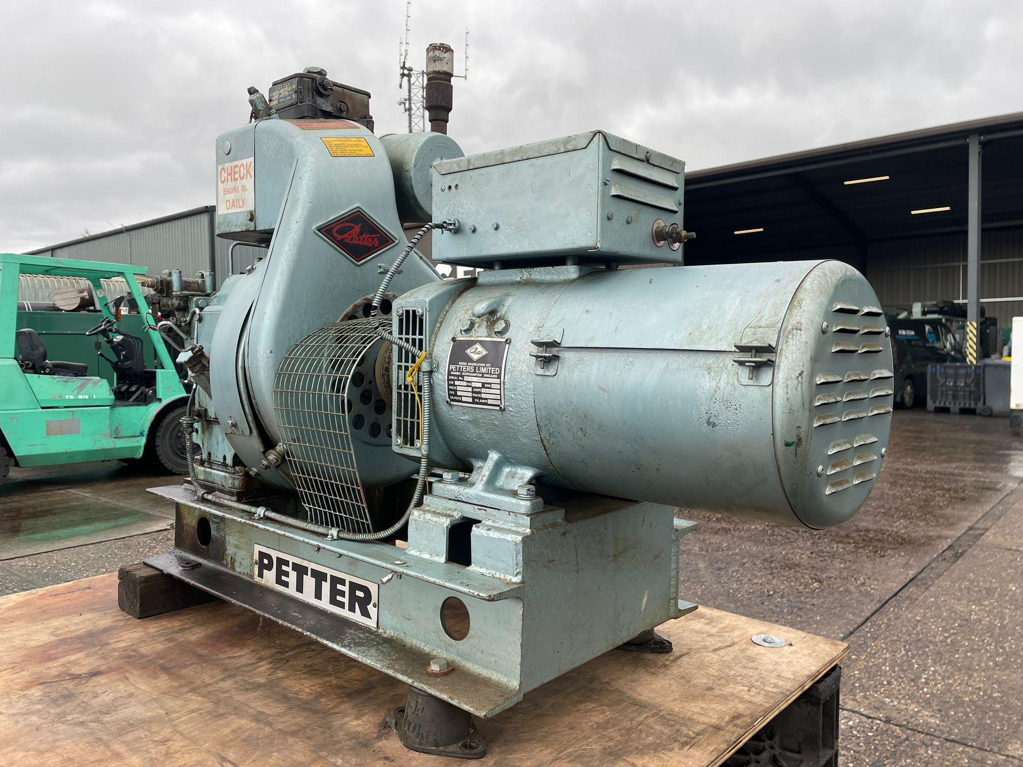 5kVA Lister Petters Petter used generator
