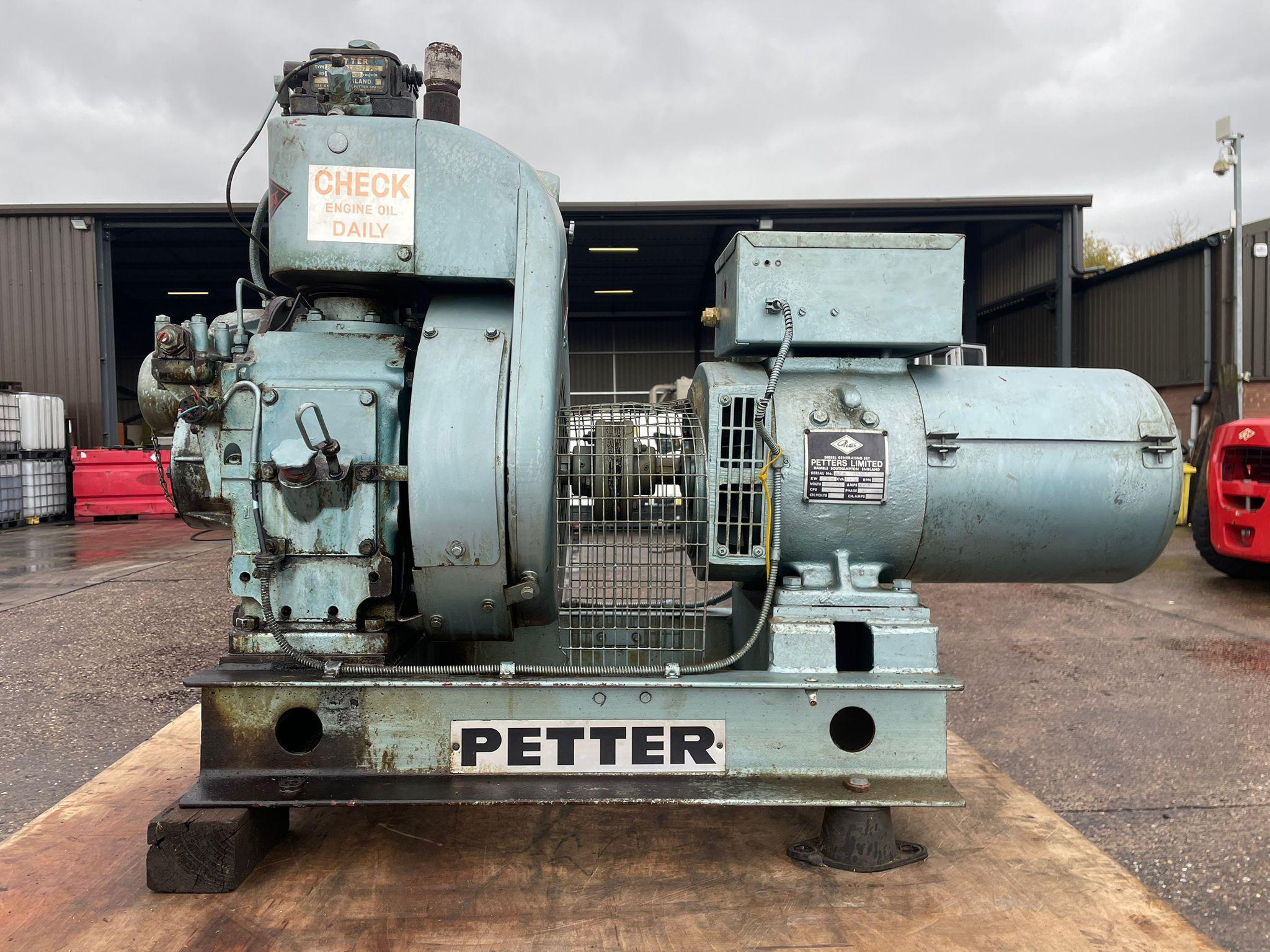 5kVA Lister Petters Petter used generator