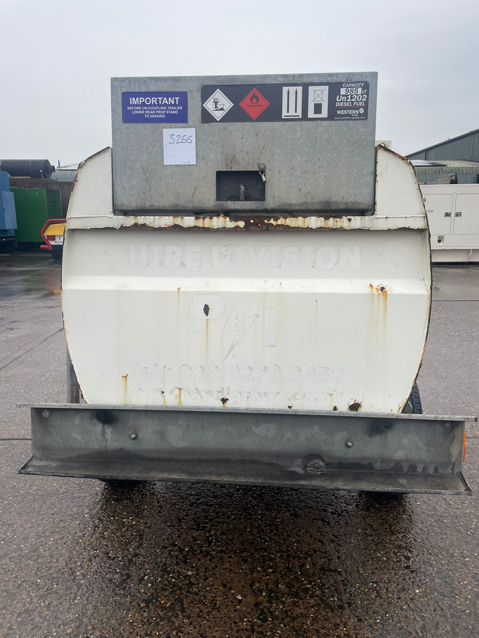 1000L P&I Fuel Bowser