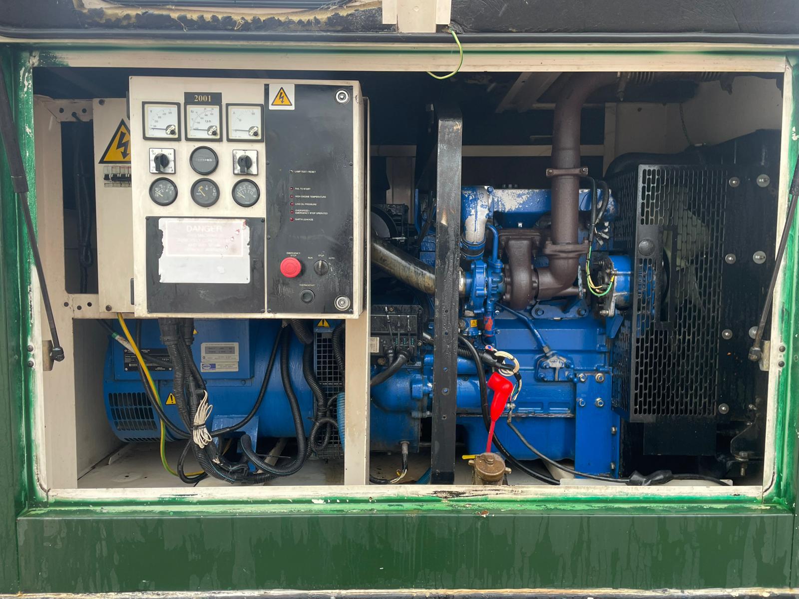 66kVA FG Wilson P60P1 Perkins 1004-4T Canopied Used Generator