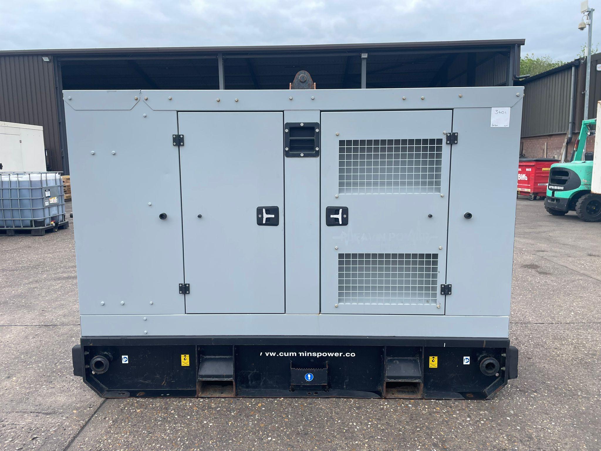 66kVA CPG C60D5R Cummins 4BTAA3.3G11 Canopied Used Generator