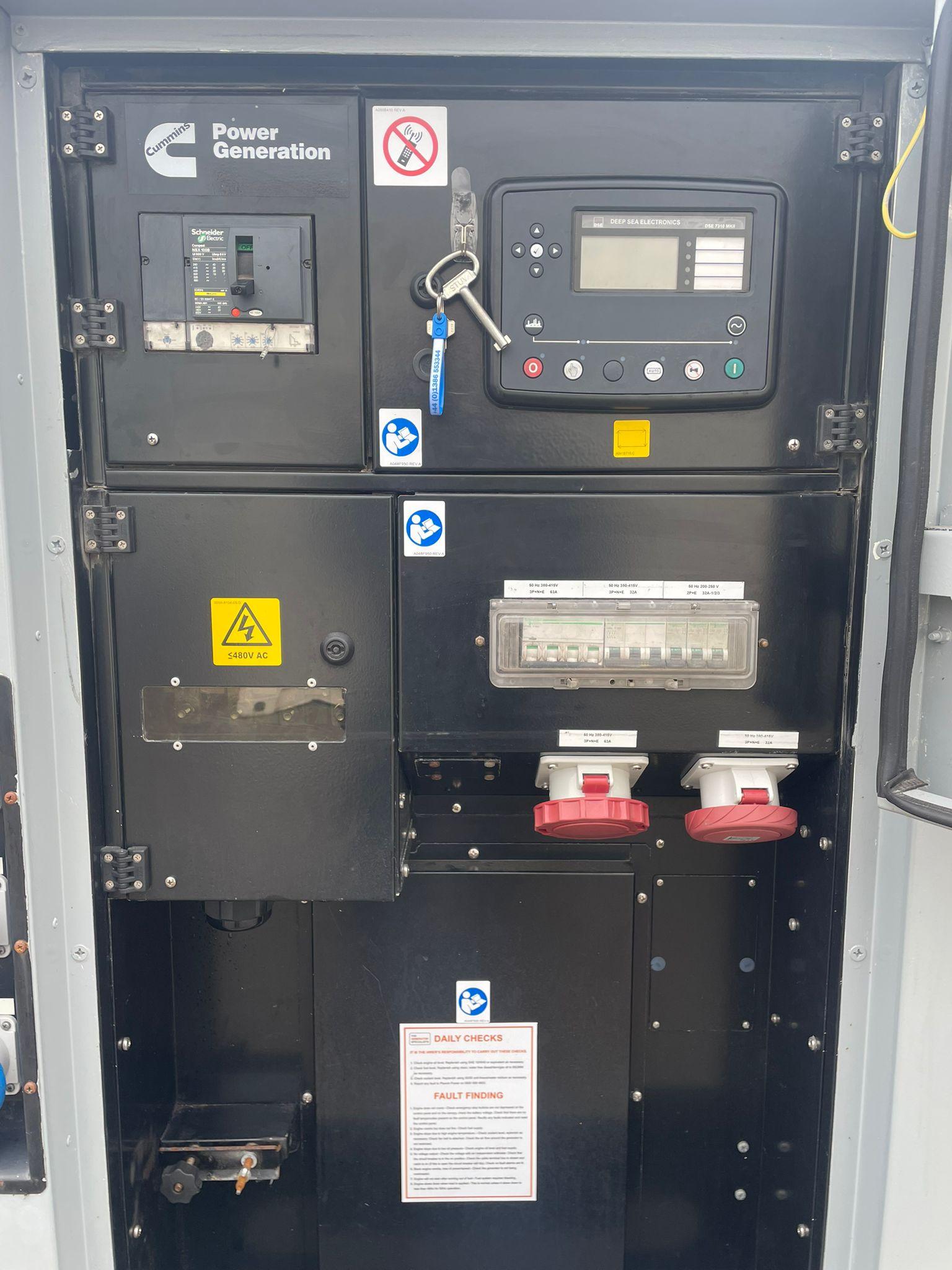 66kVA CPG C60D5R Cummins 4BTAA3.3G11 Canopied Used Generator