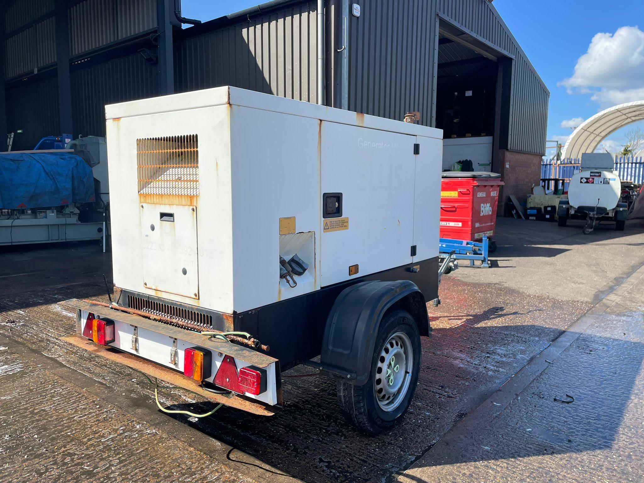 22kVA Stephill SSDK20 Kubota V2203 Trailerised Used Generator