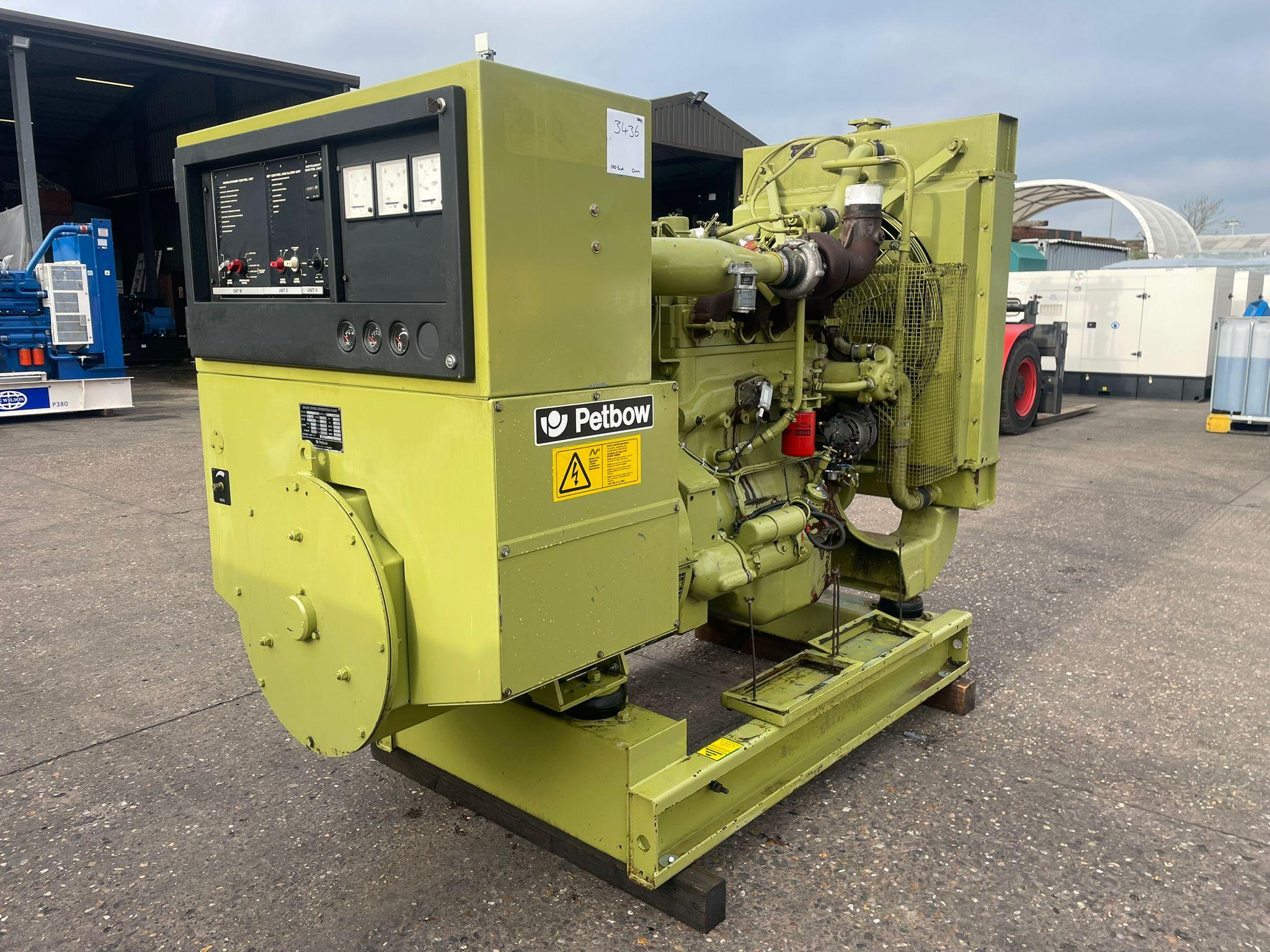 110kVA Petbow MFCY82A Cummins NT495PG180 Open Used Generator