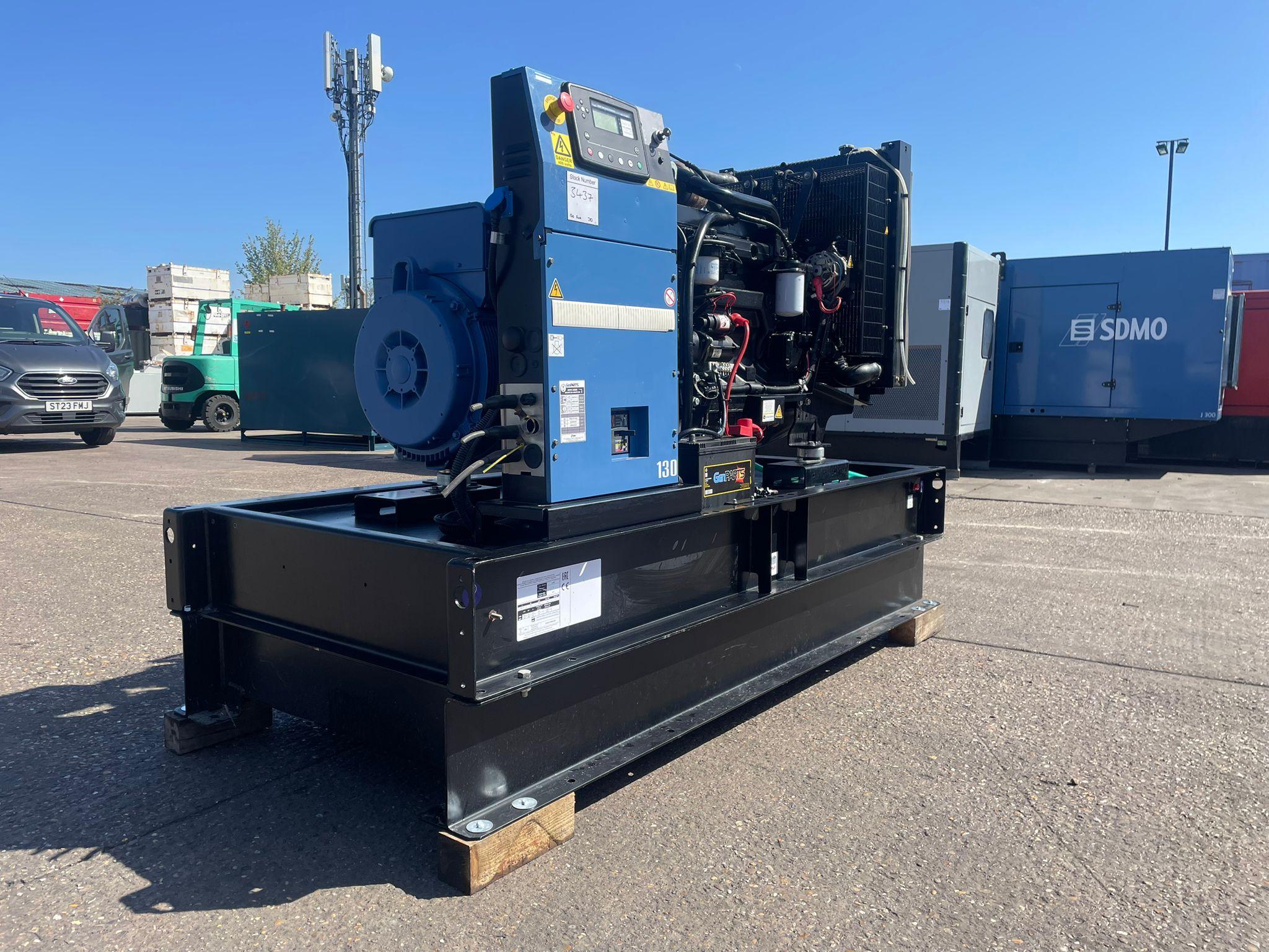 132kVA SDMO J130K John Deere 6068TF220 Open Used Generator