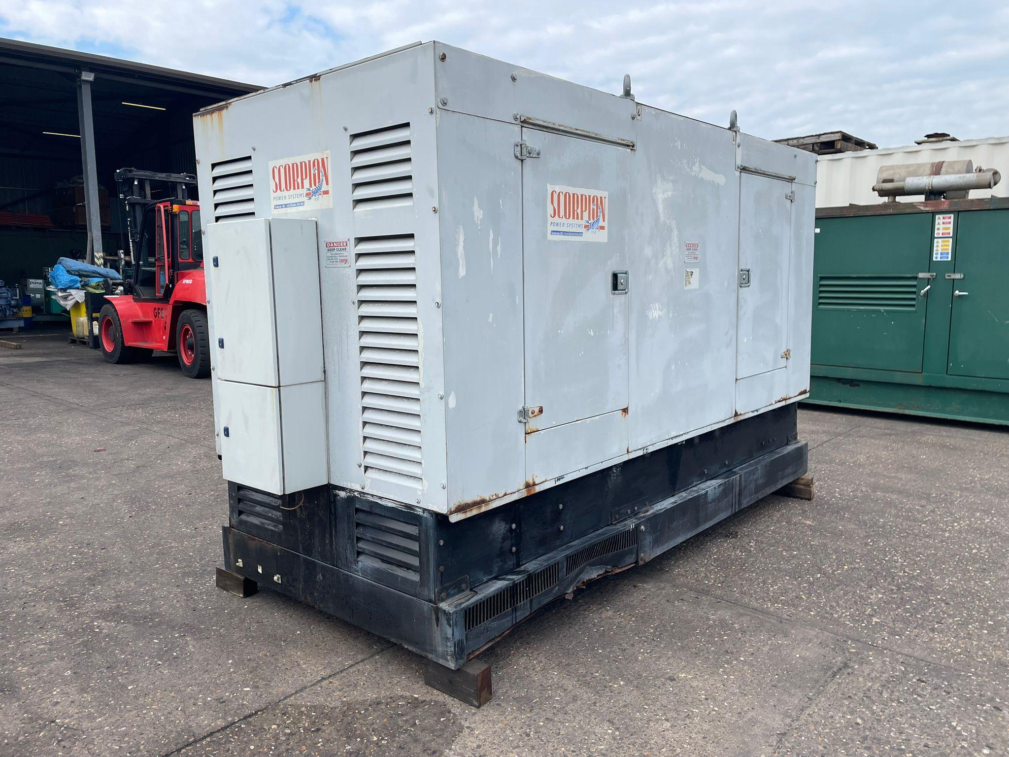 275kVA Scorpion DV275 Volvo Penta TAD740GE Canopied Used Generator