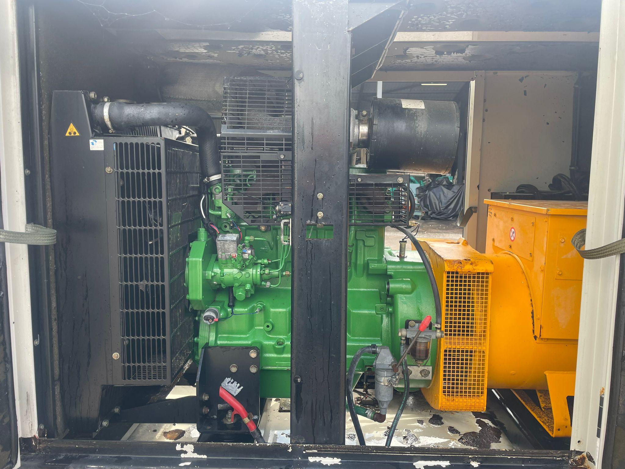 110kVA SDMO JS100 John Deere 4045HF157 Canopied Used Generator