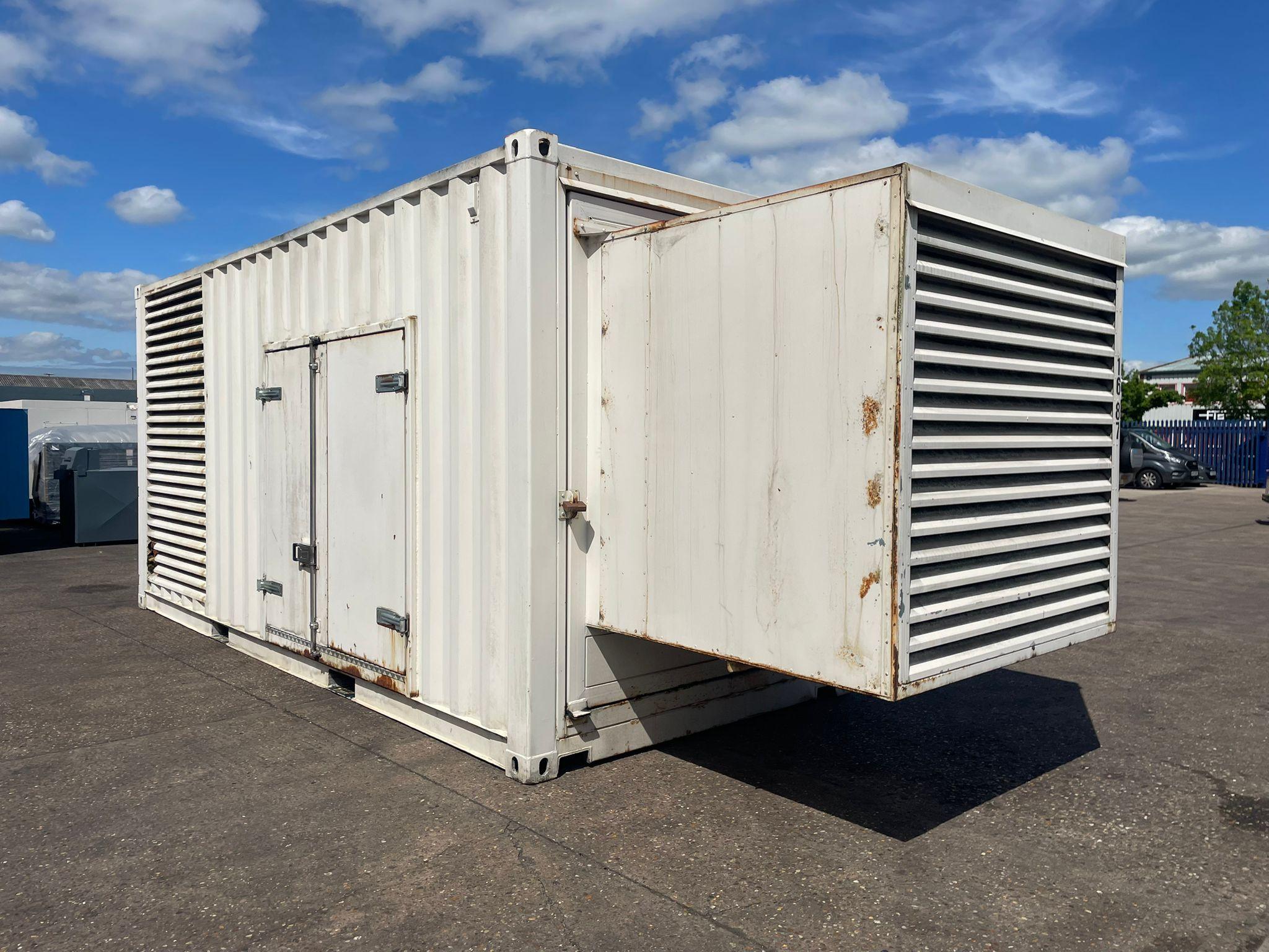 1100kVA Dawson Keith Cummins KTA38G3 Containerised Used Generator