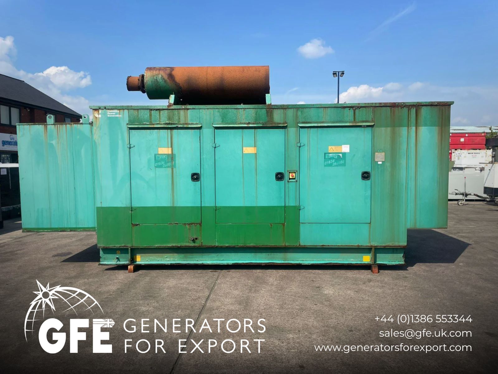 345kVA CPG AHCP300-5 Cummins NT885G6 Canopied Used Generator