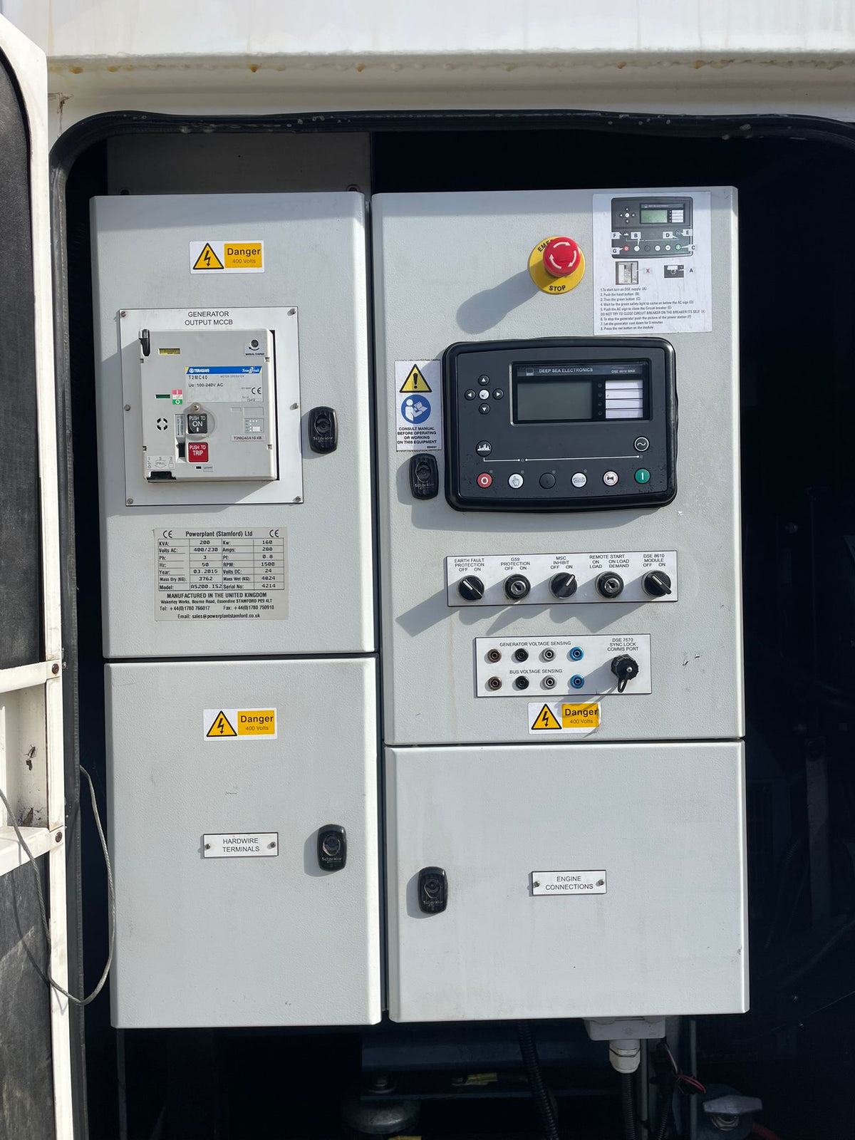 200kVA Powerplant AS200.IS2 Iveco CURS0R87TE1F.S550 Canopied Used Generator - SOLD