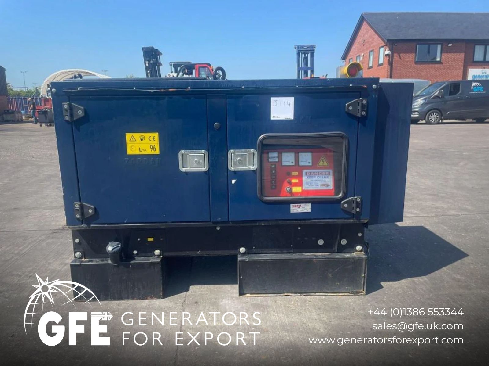 38kVA Scorpion DL35FW Lomabardini LDW Canopied used generator