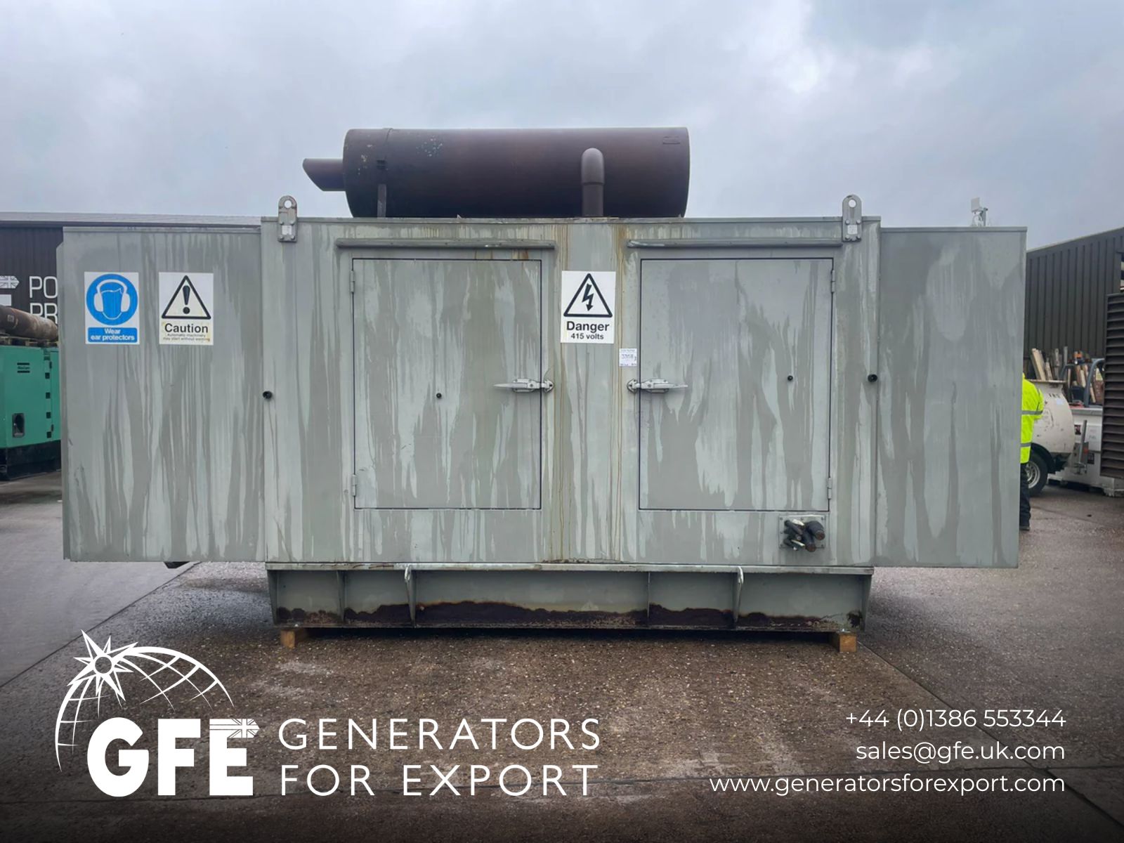 520kVA Willmott Brothers Perkins 3008-TAG3A Canopied Used Generator