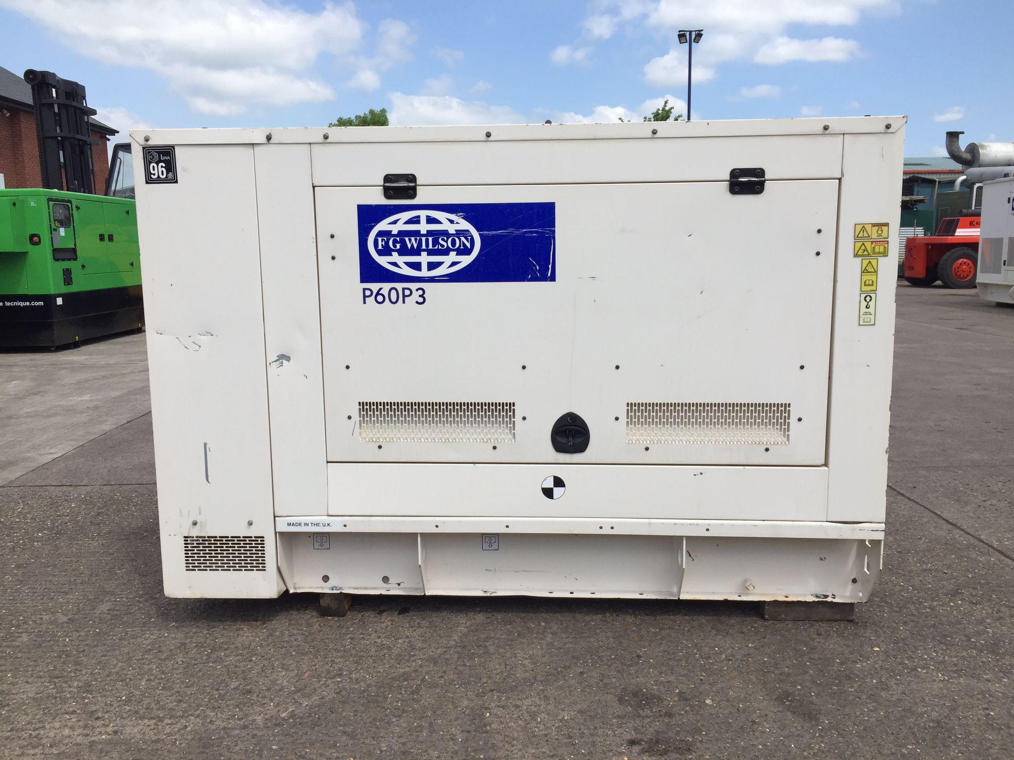 60KVA FG Wilson Perkins used generator