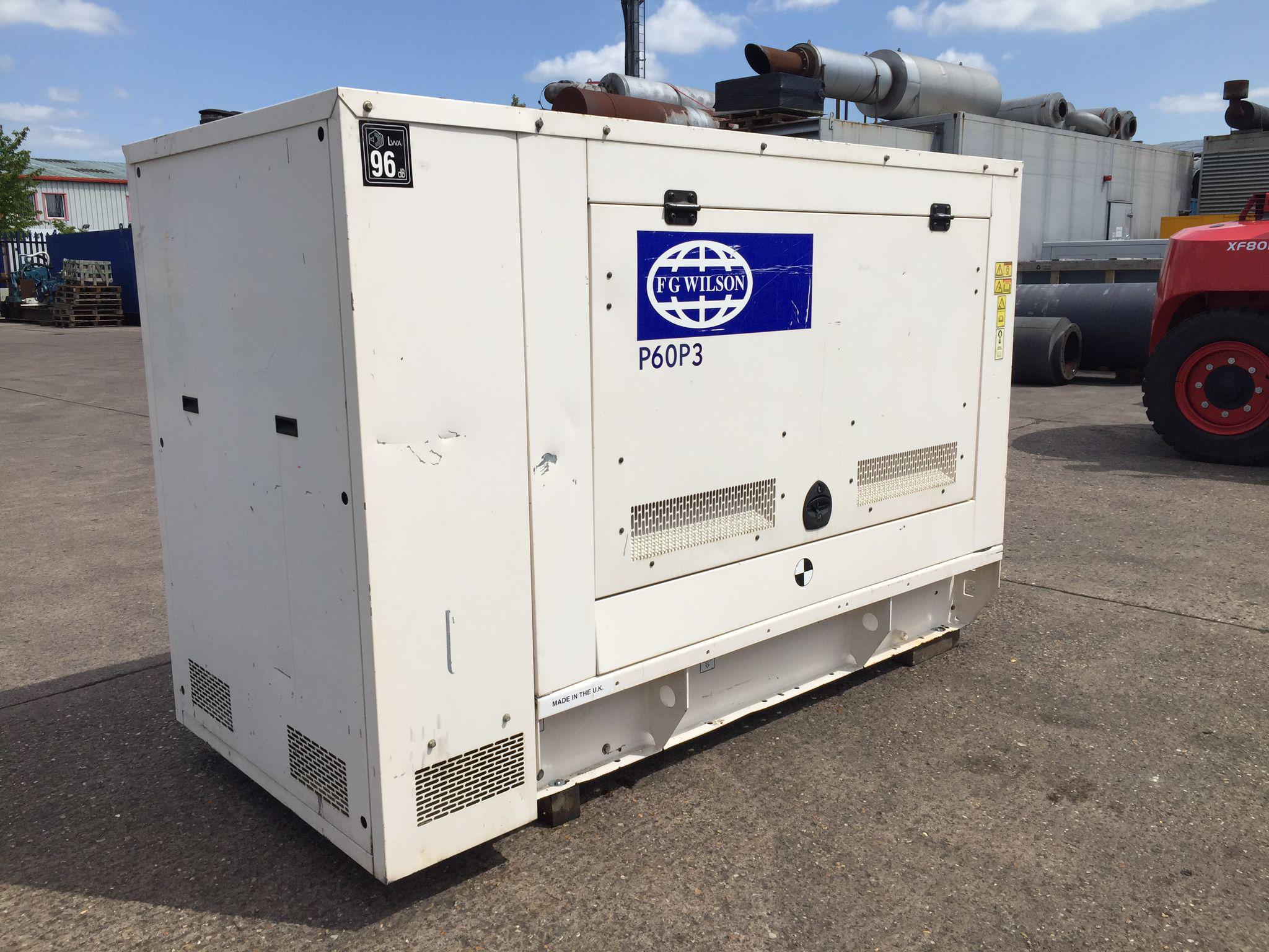 60KVA FG Wilson Perkins used generator