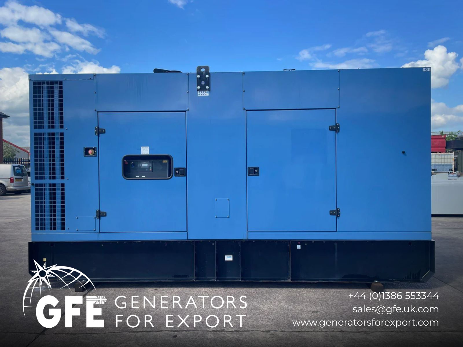 630kVA SDMO D630 Doosan DP180LA Canopied Used Generator