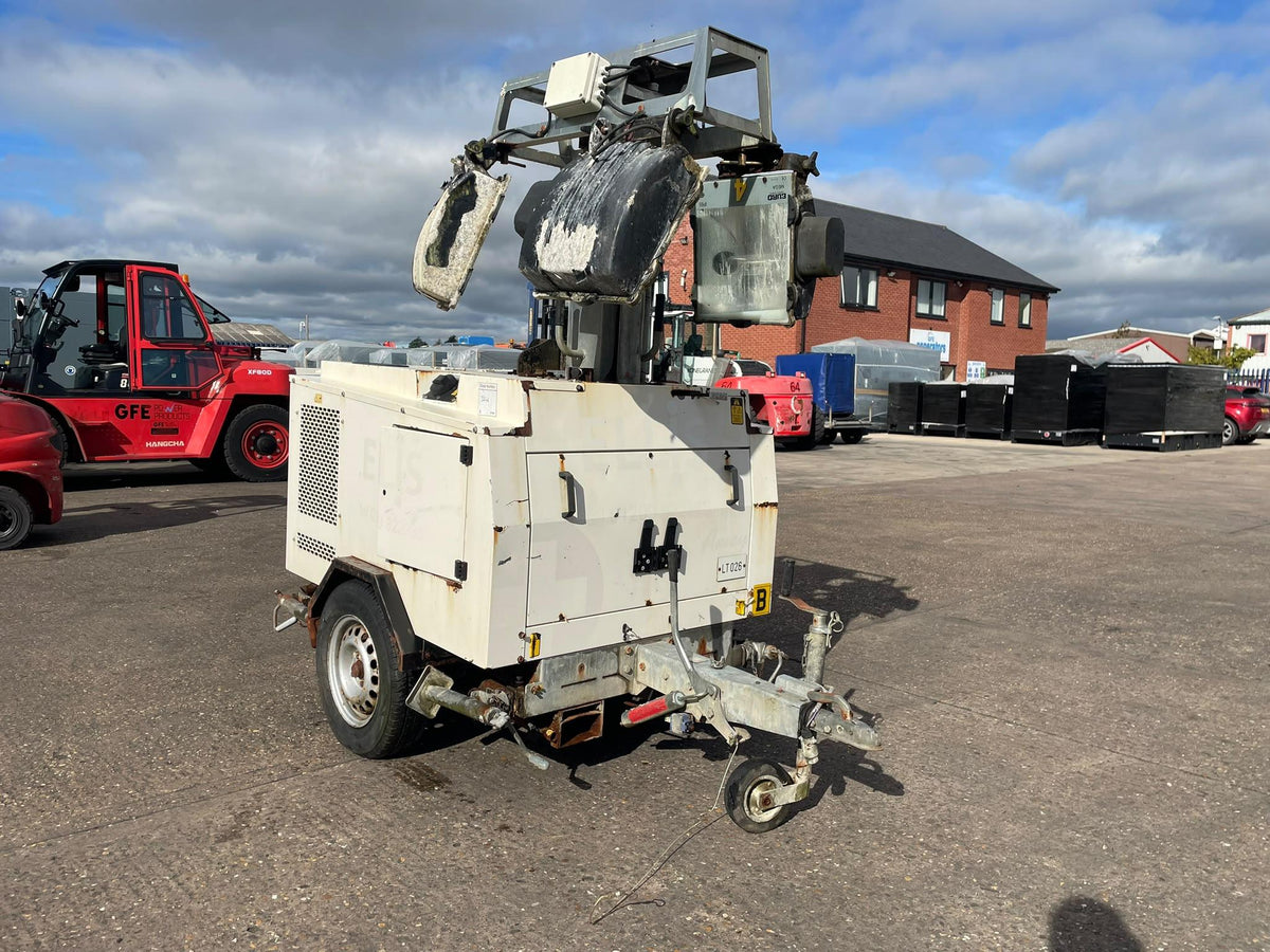 8kVA Bruno Site Light 908K Kubota D1105 Canopied Used Generator