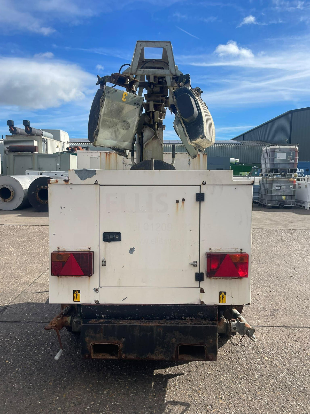 8kVA Bruno Site Light 908K Kubota D1105 Canopied Used Generator