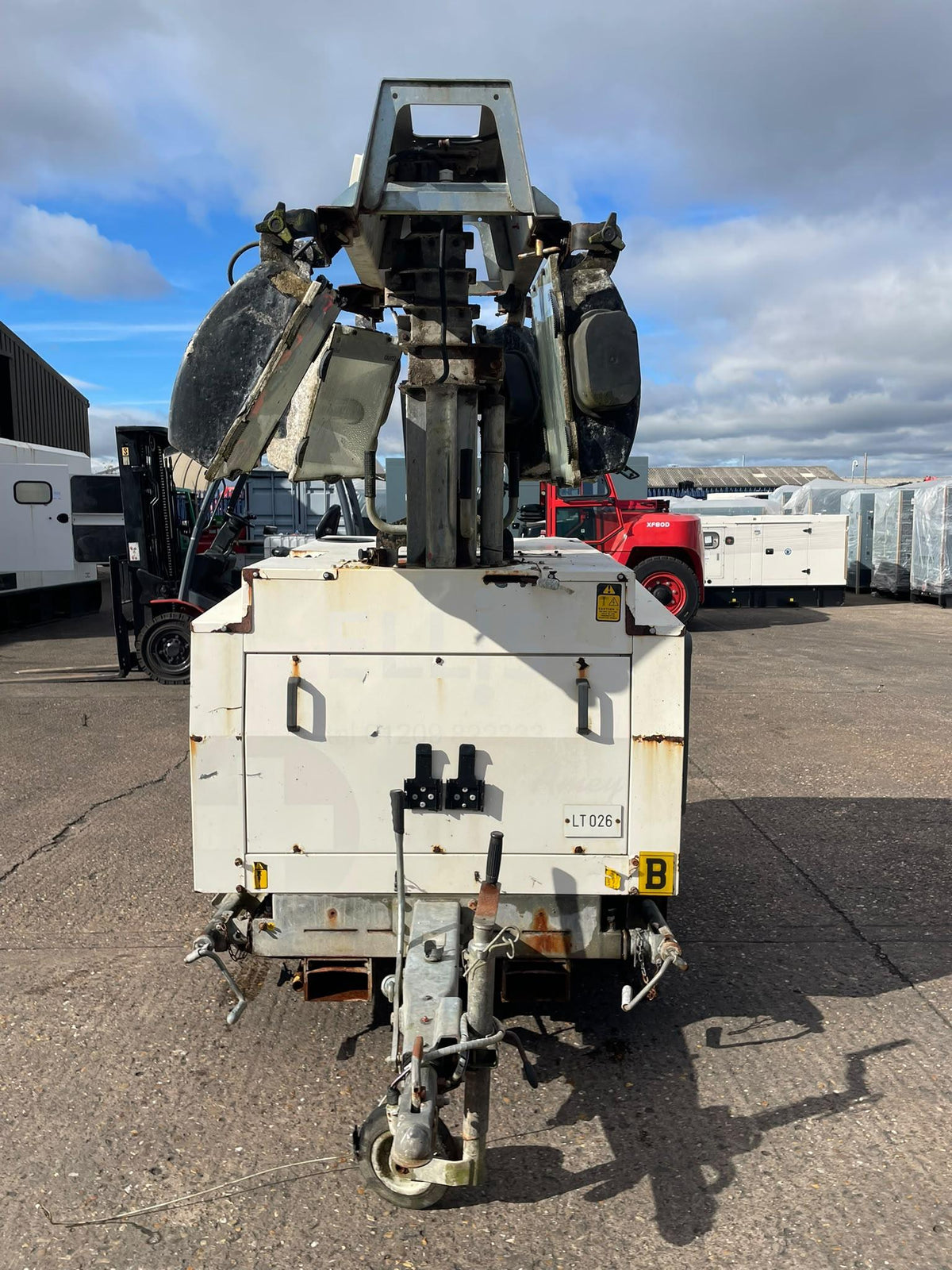 8kVA Bruno Site Light 908K Kubota D1105 Canopied Used Generator