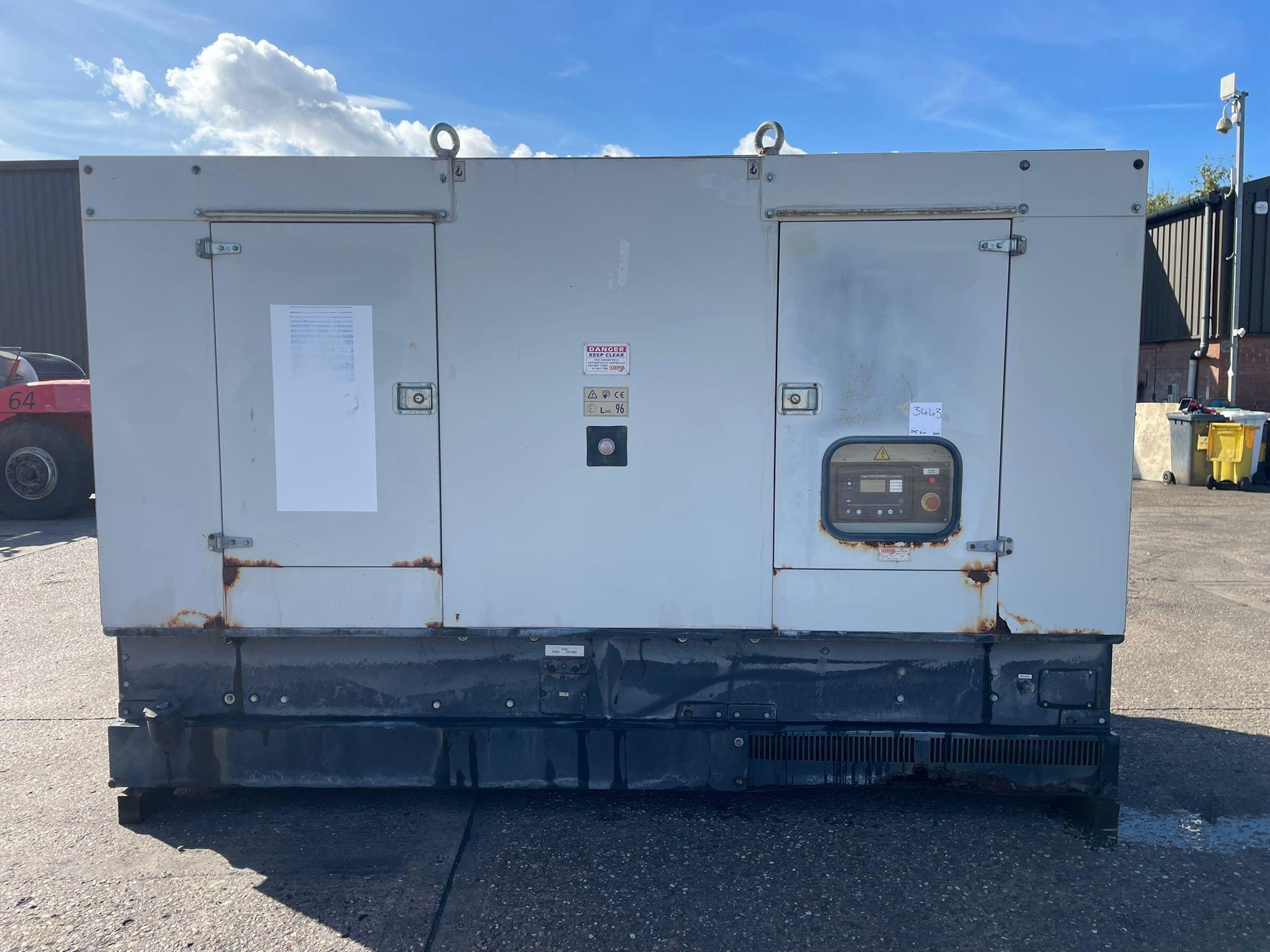 275kVA Scorpion DV275 Volvo TAD740GE Canopied Used Generator