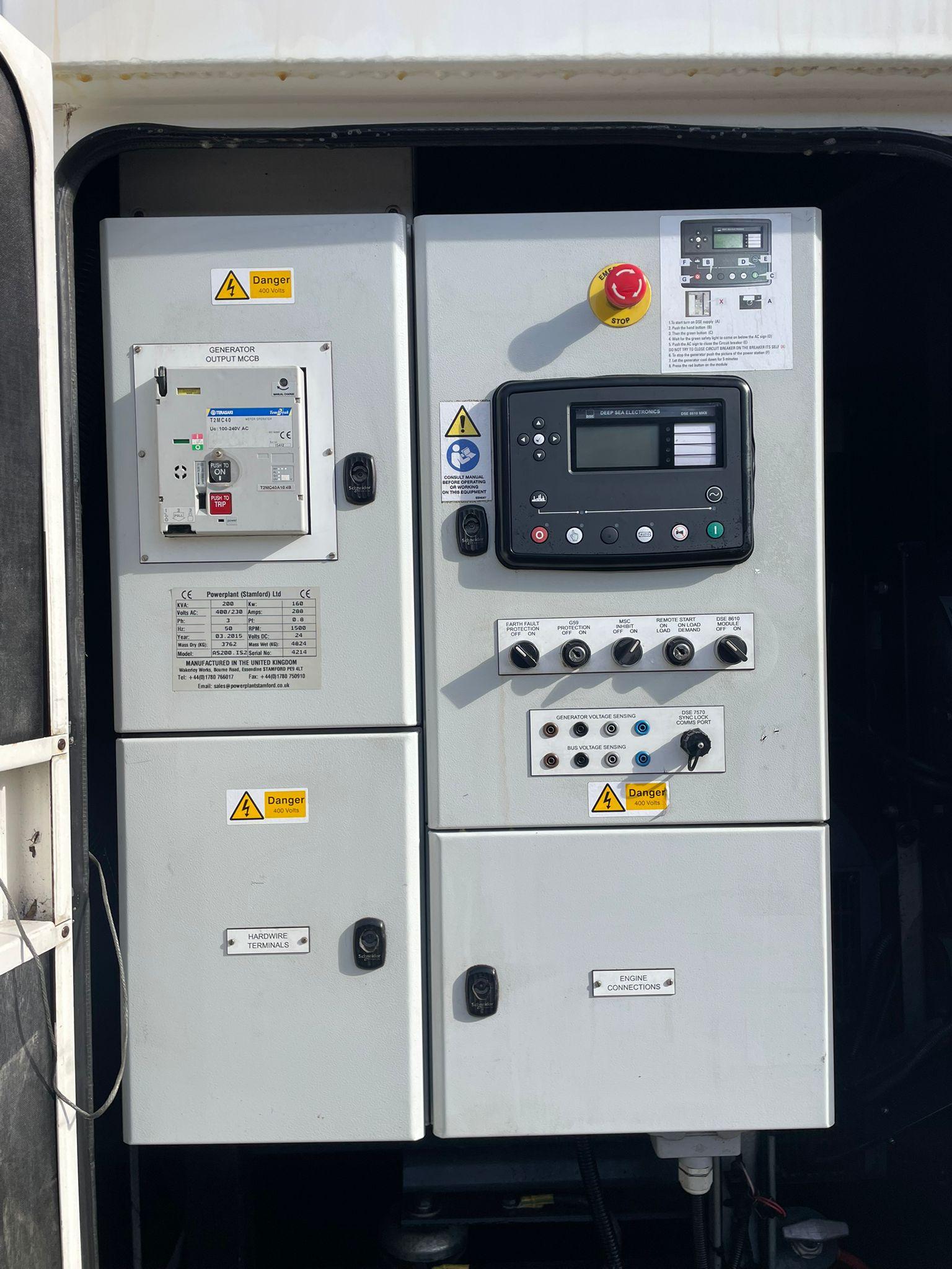 220kVA Powerplant AS200.IS2 Iveco CURS0R87TE1F.S550 Canopied Used Generator