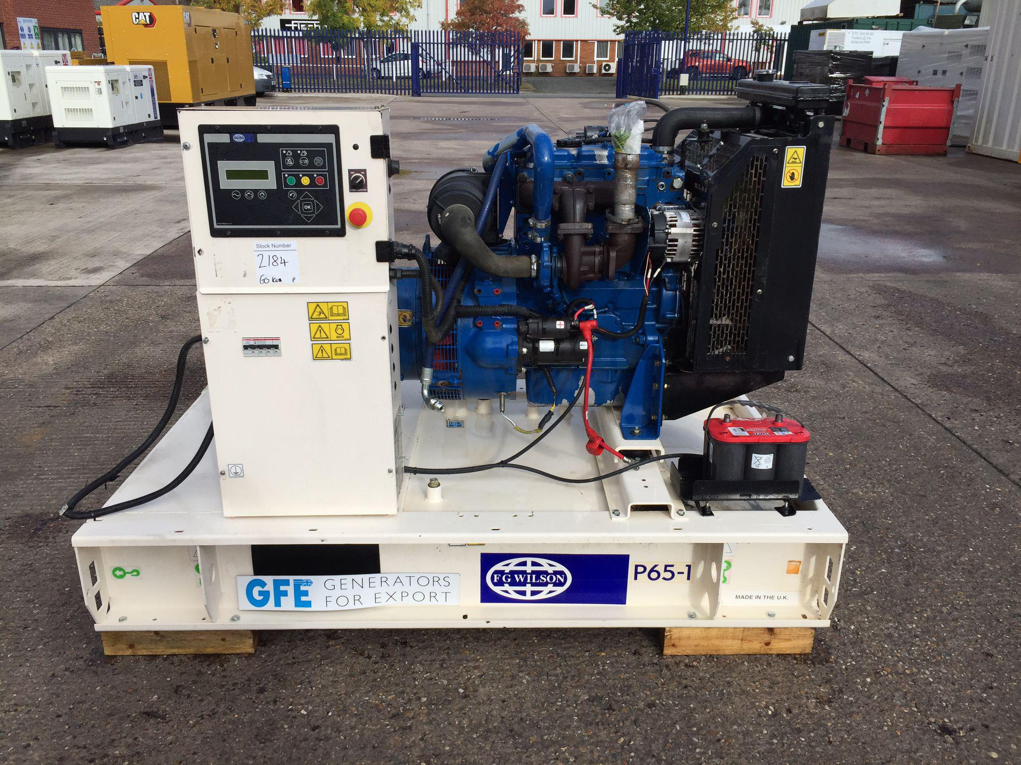 60KVA FG Wilson Perkins used generator