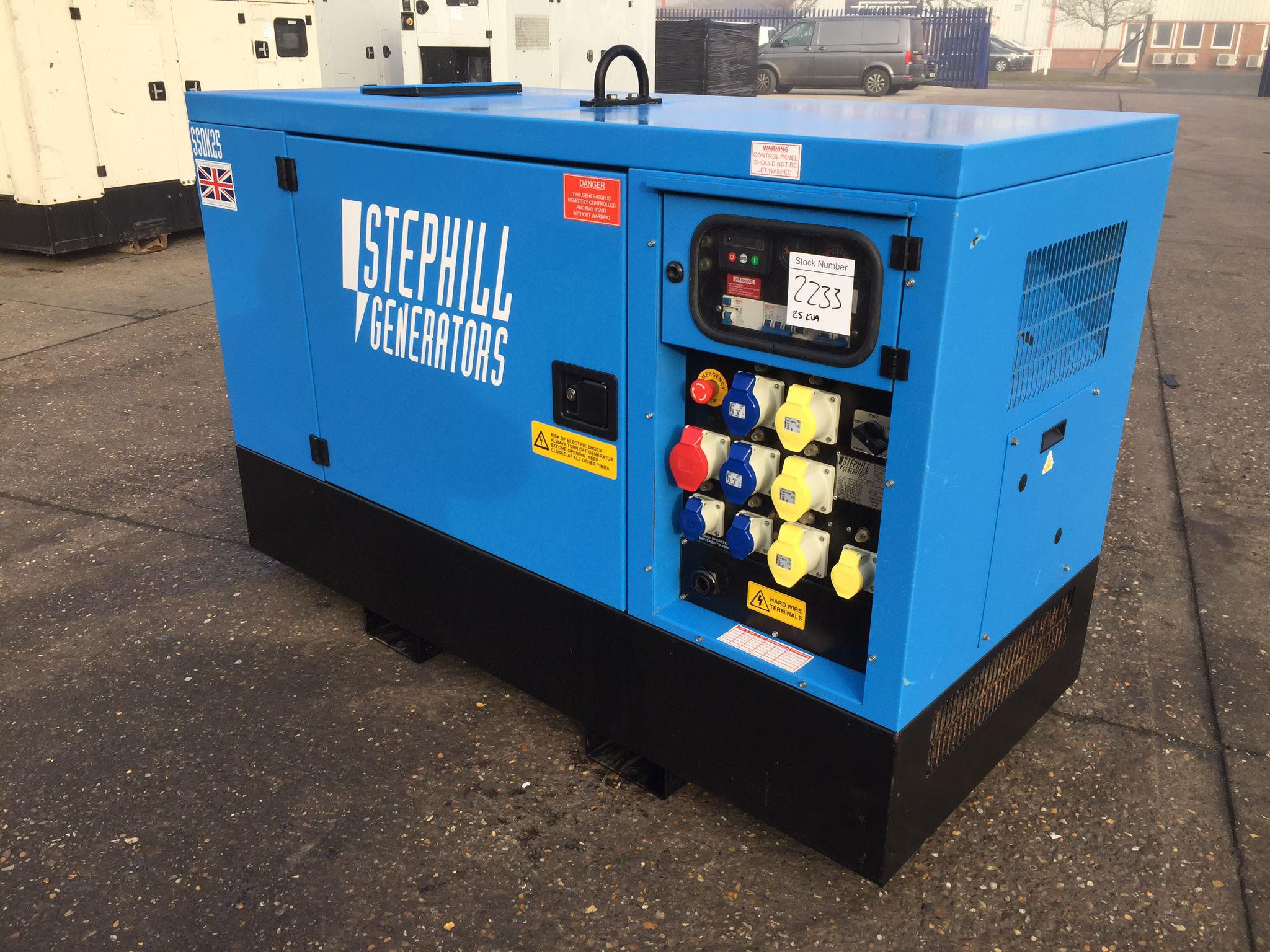 25KVA Stephill Kubota used generator