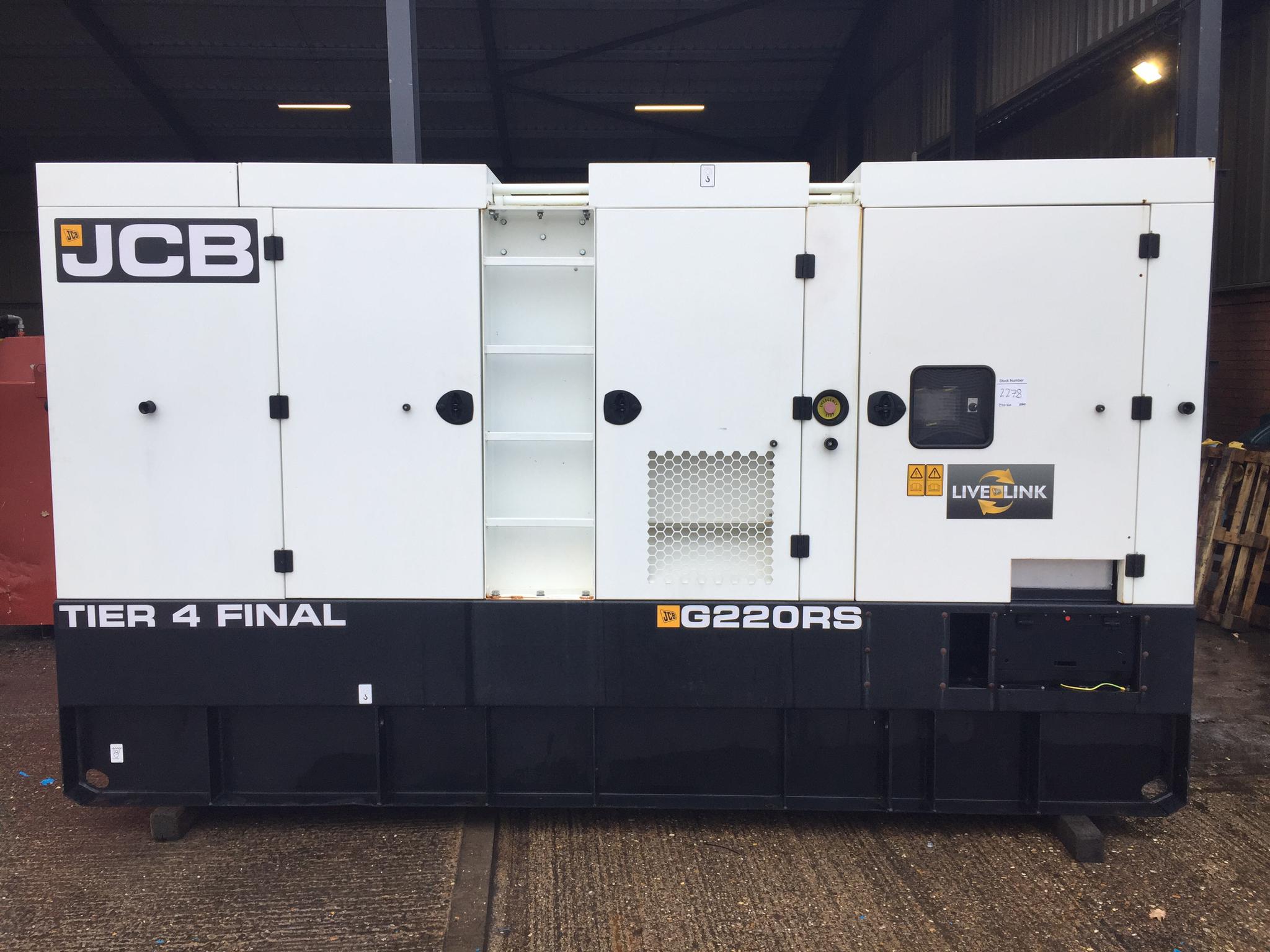 200KVA JCB Volvo used generator